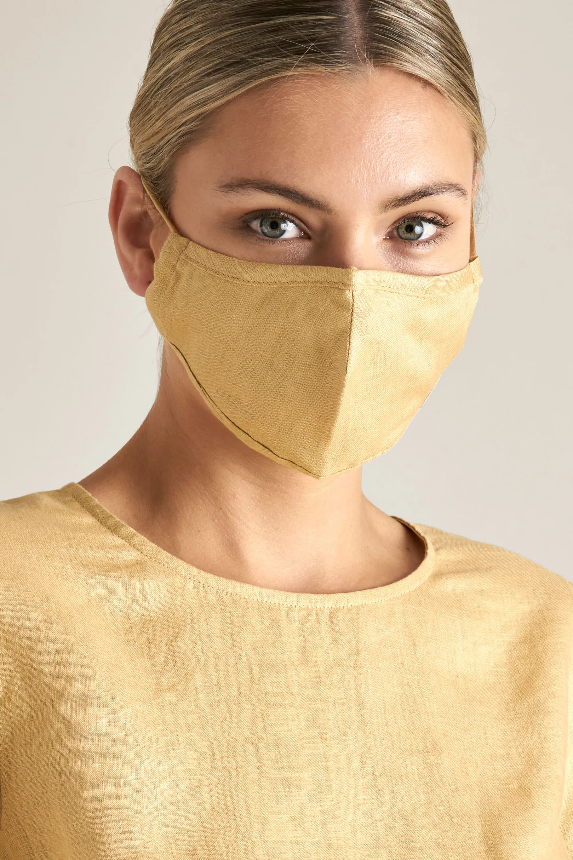 Woman Seed Heritage Face Masks-Adjustable Linen Face Mask