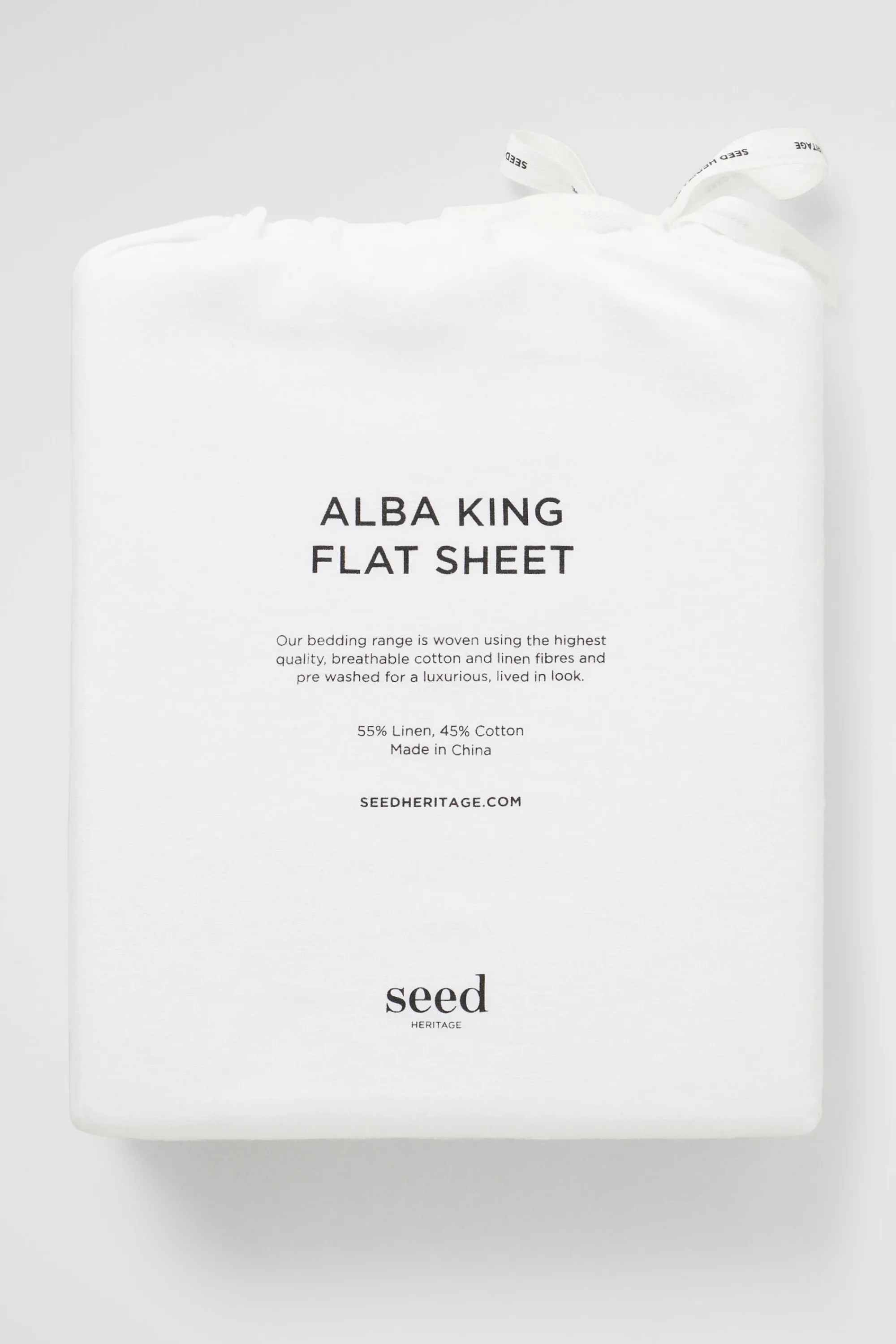 Seed Heritage Bedroom-Alba King Flat Sheet