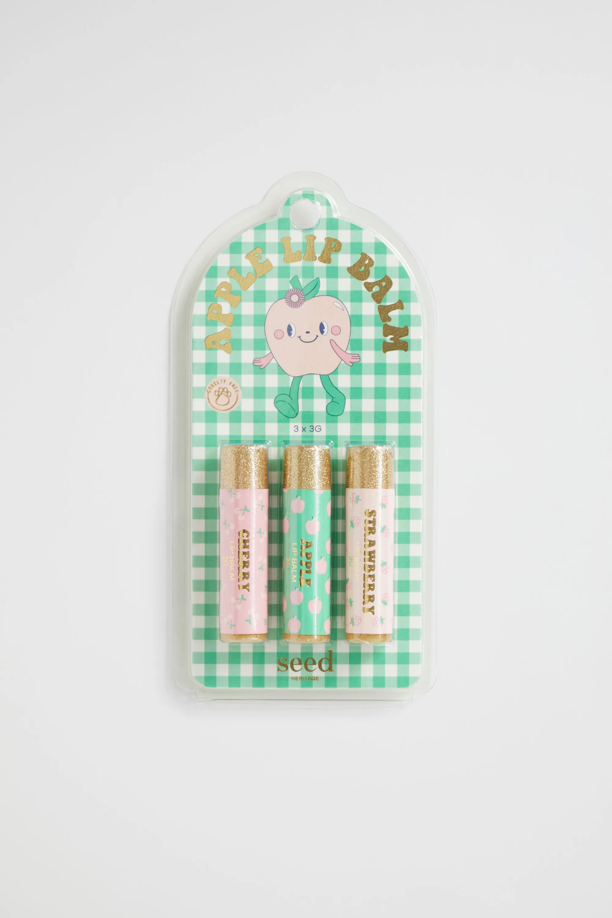 Girl Seed Heritage Beauty & Lips & Nails-Apple 3 Pack Lip Balm