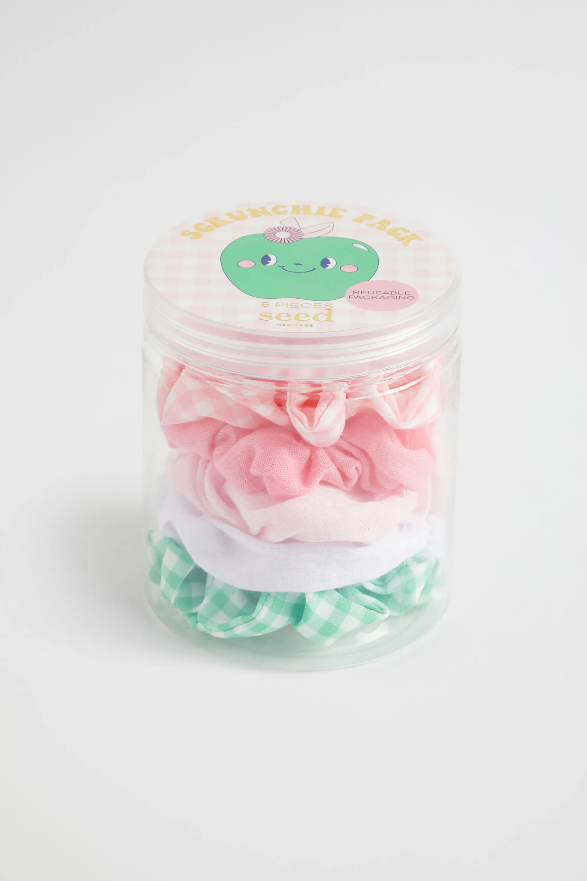 Girl Seed Heritage Hair Accessories-Apple Scrunchie Pack