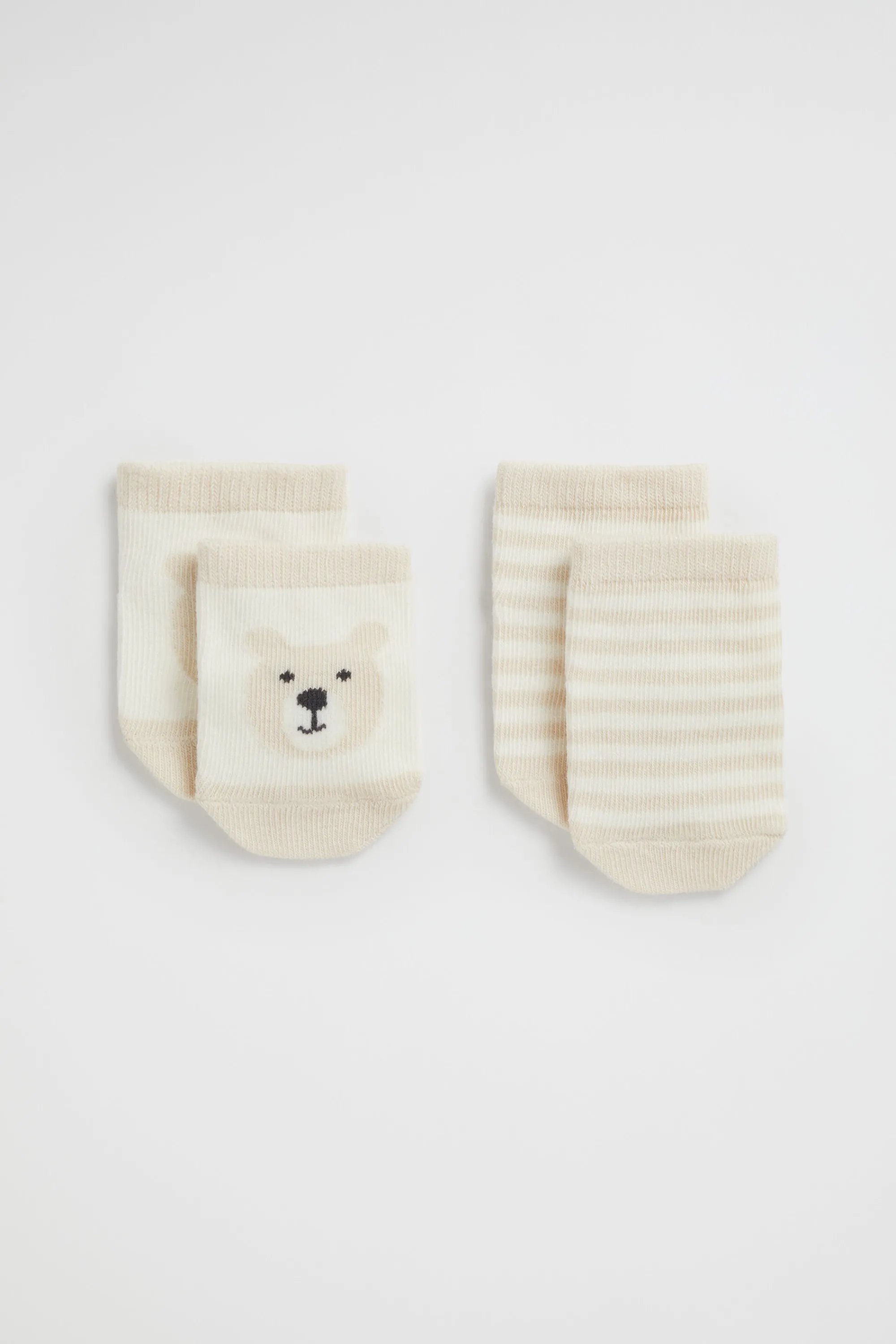 Newborn Seed Heritage Socks-Bear Sock 2 Pack