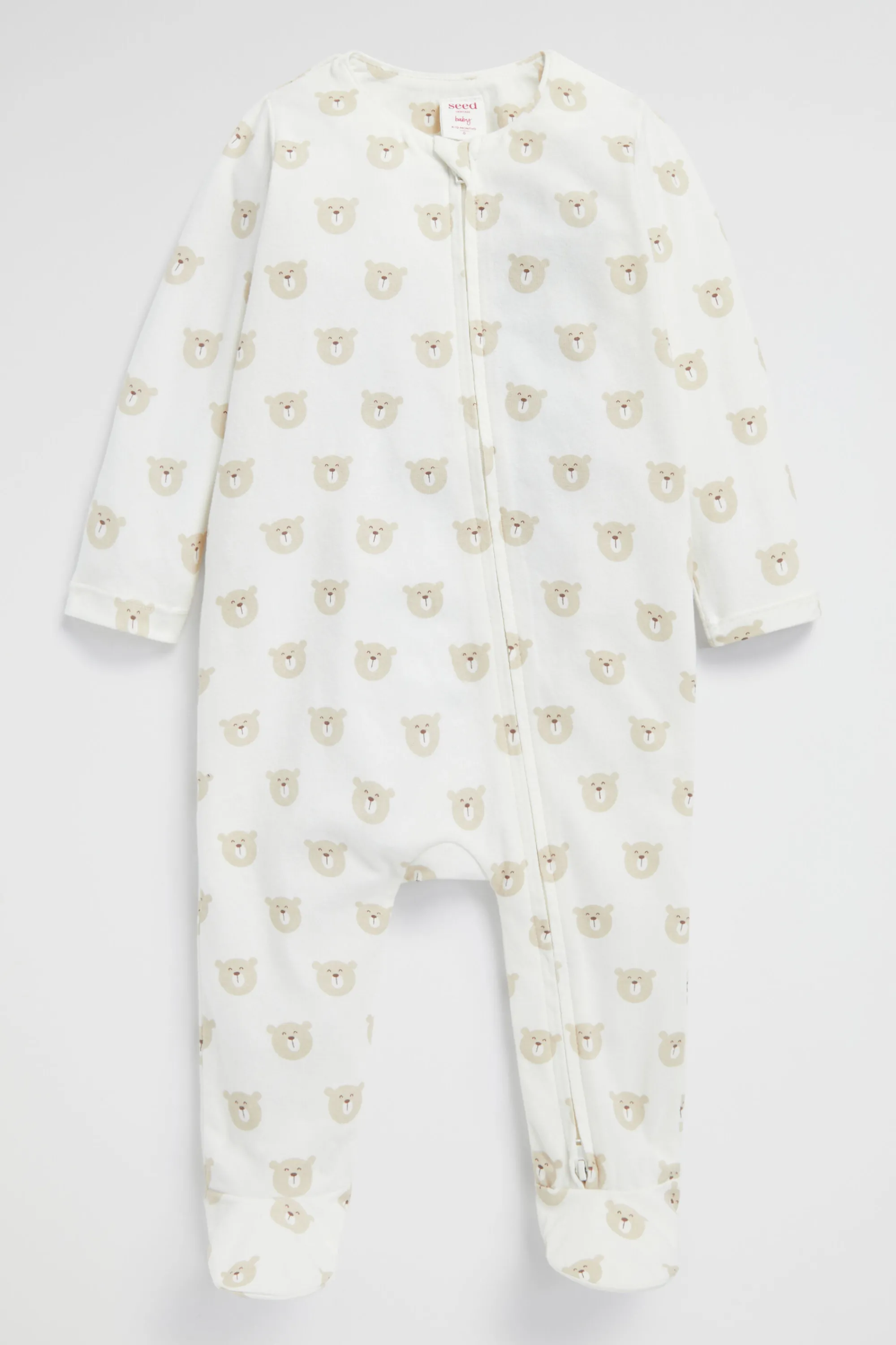 Newborn Seed Heritage Jumpsuits & Overalls-Bear Zipsuit