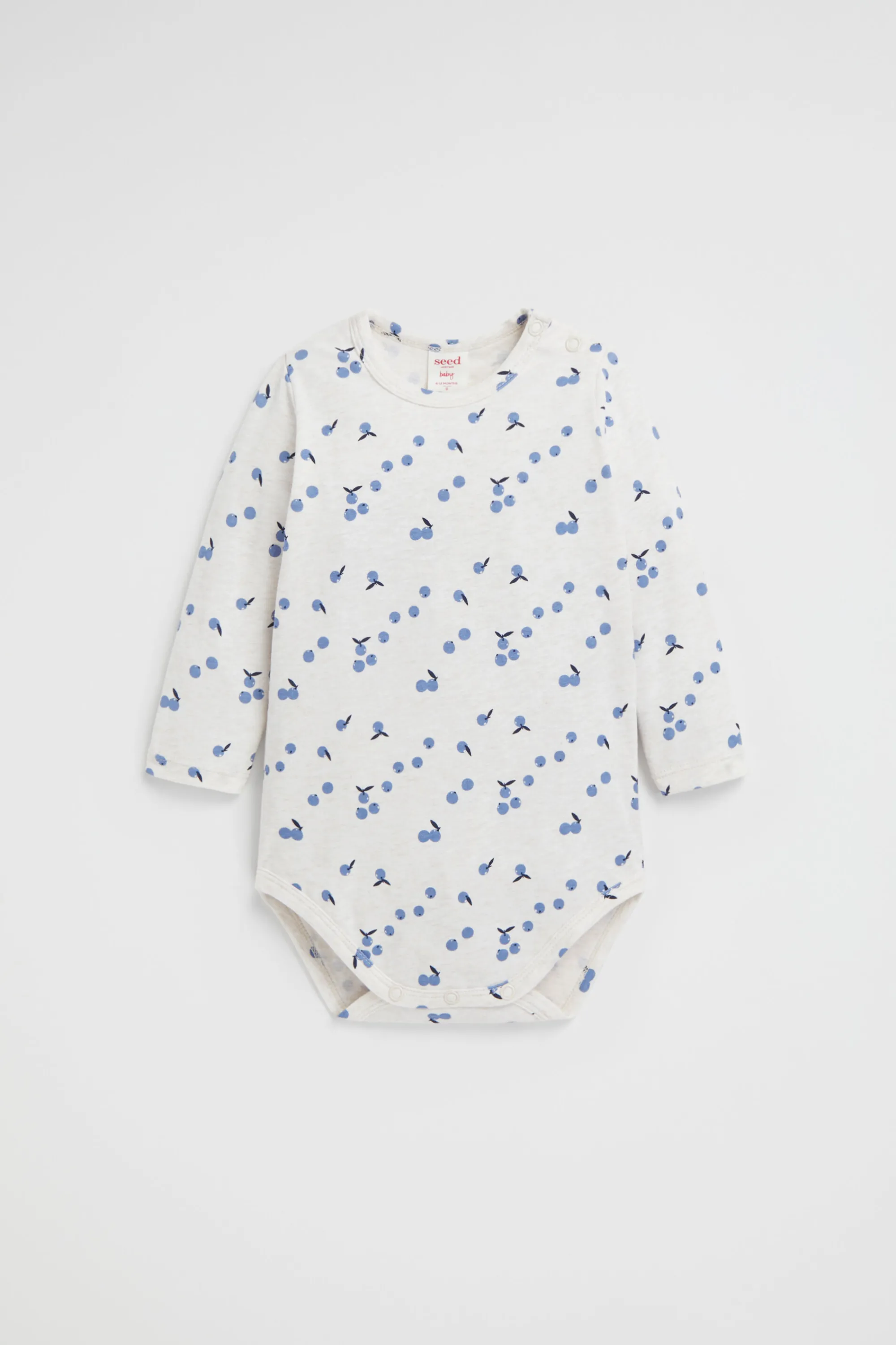 Newborn Seed Heritage Bodysuits & Onesies-Blueberry Yardage Bodysuit