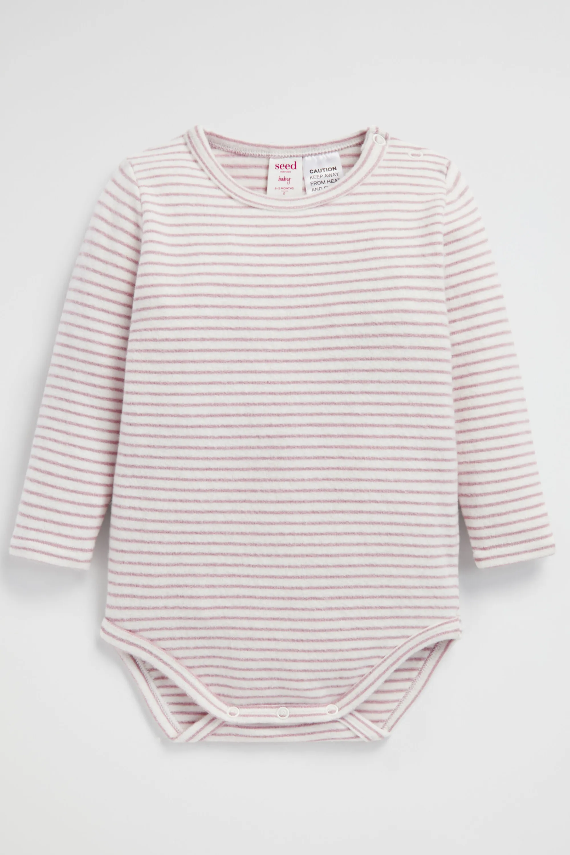 Newborn Seed Heritage Bodysuits & Onesies-Brushed Stripe Bodysuit