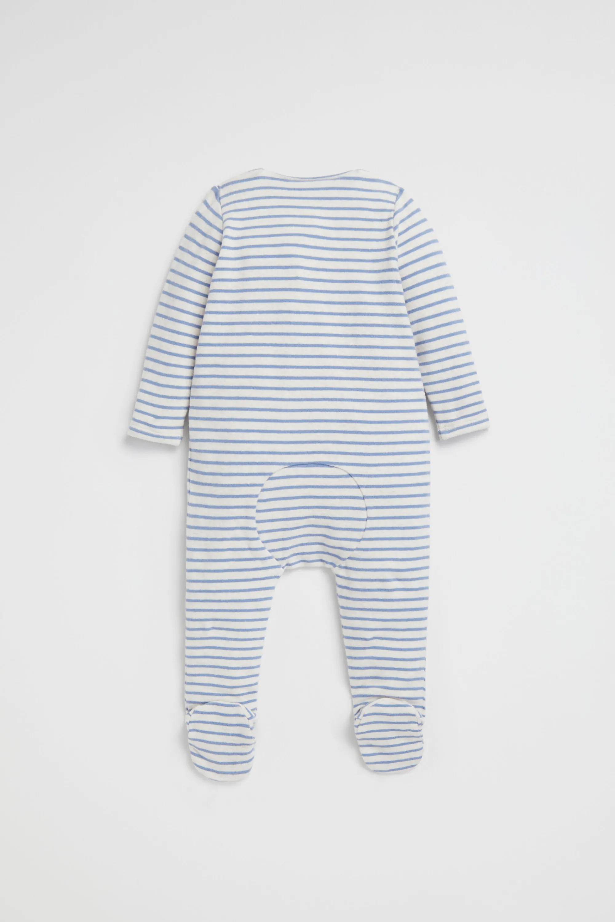 Newborn Seed Heritage Jumpsuits & Overalls-Brushed Stripe Zipsuit