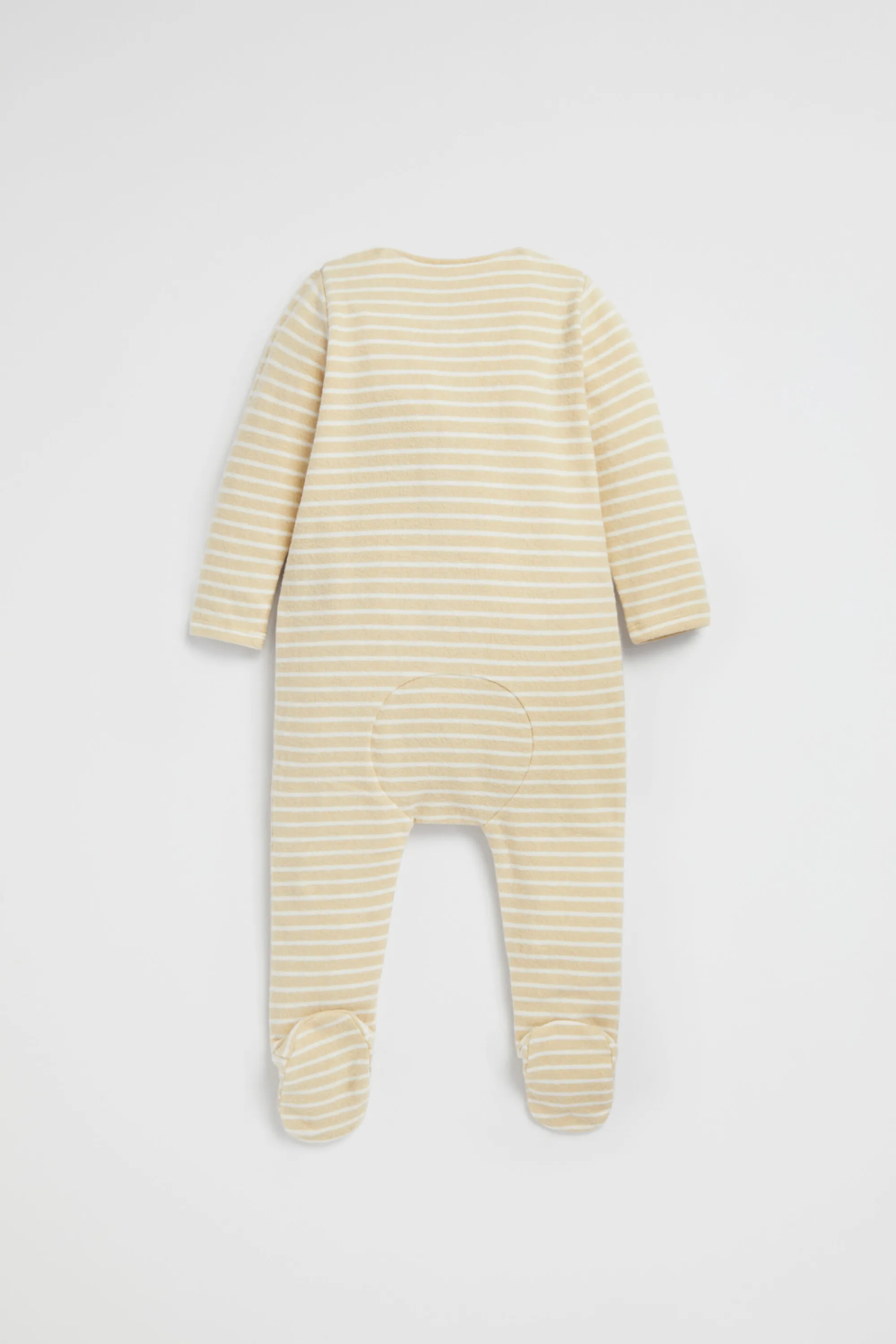 Newborn Seed Heritage Jumpsuits & Overalls-Brushed Stripe Zipsuit