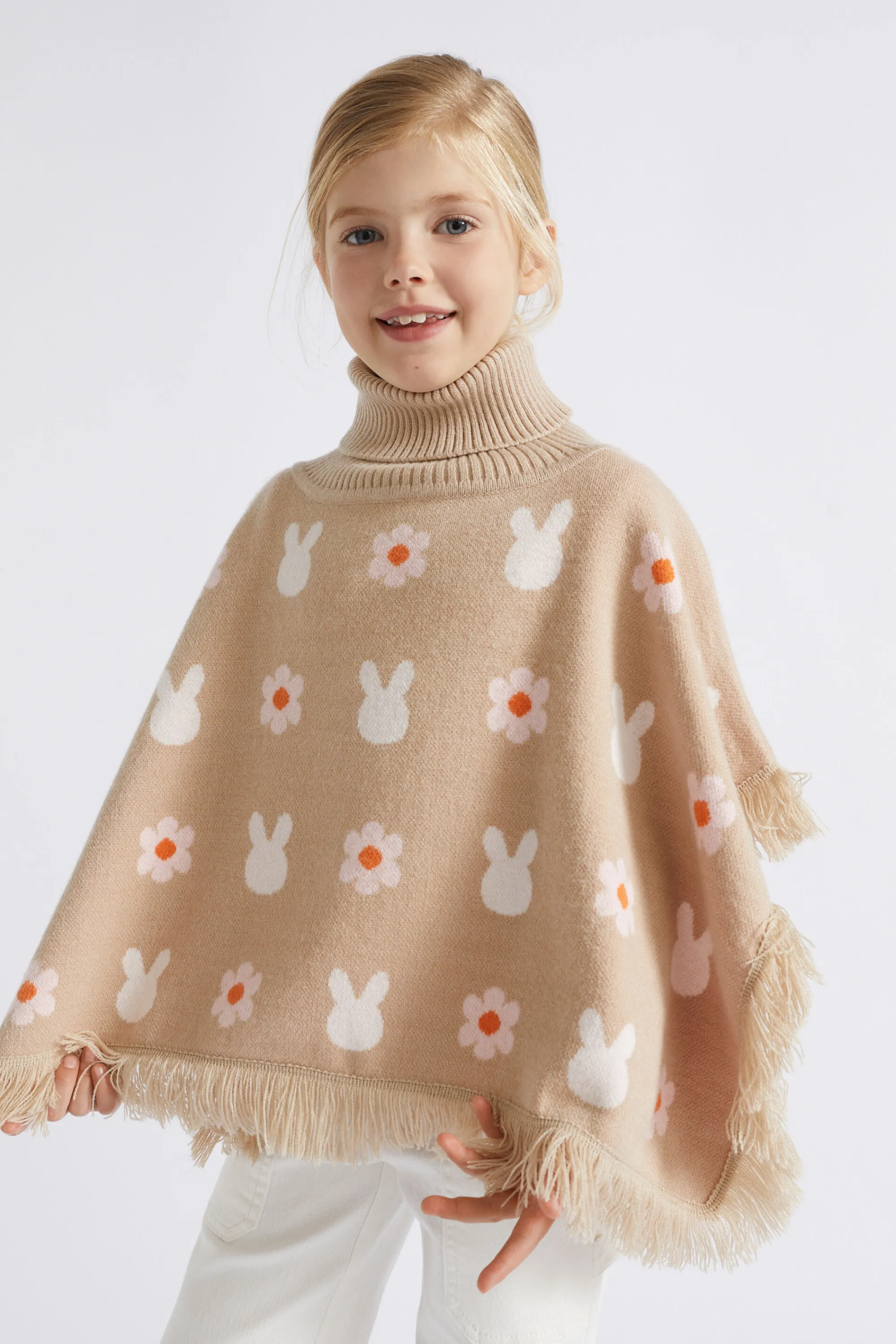 Girl Seed Heritage Ponchos & Capes-Bunny Poncho