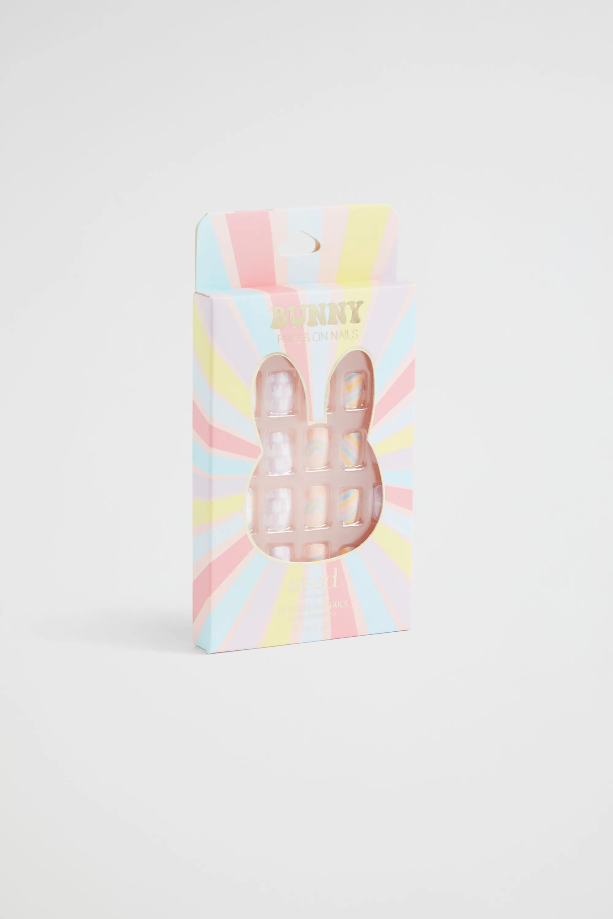 Girl Seed Heritage Beauty & Lips & Nails-Bunny Rainbow Press On Nails