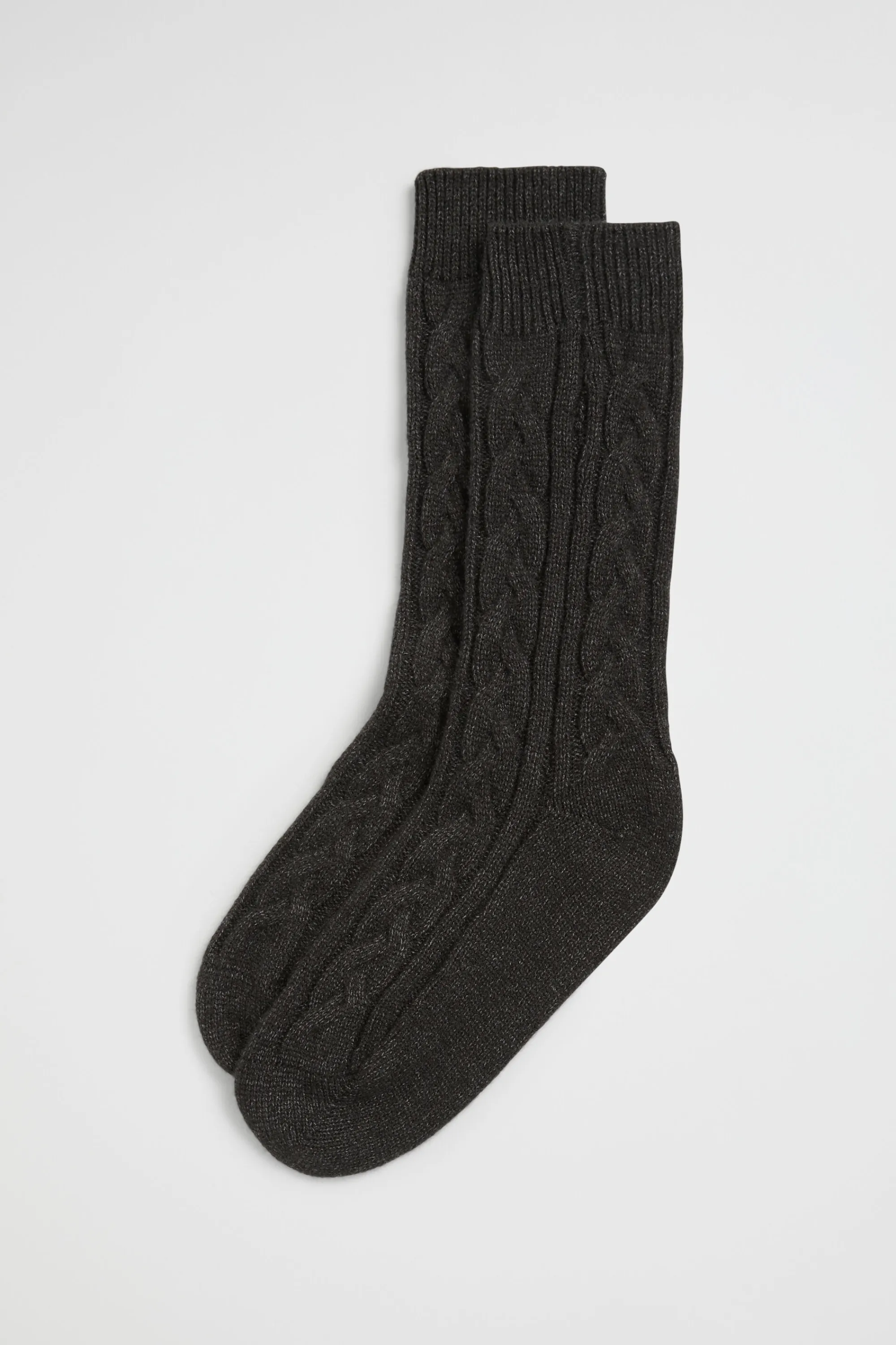 Woman Seed Heritage Socks & Tights-Cable Knit Bed Sock