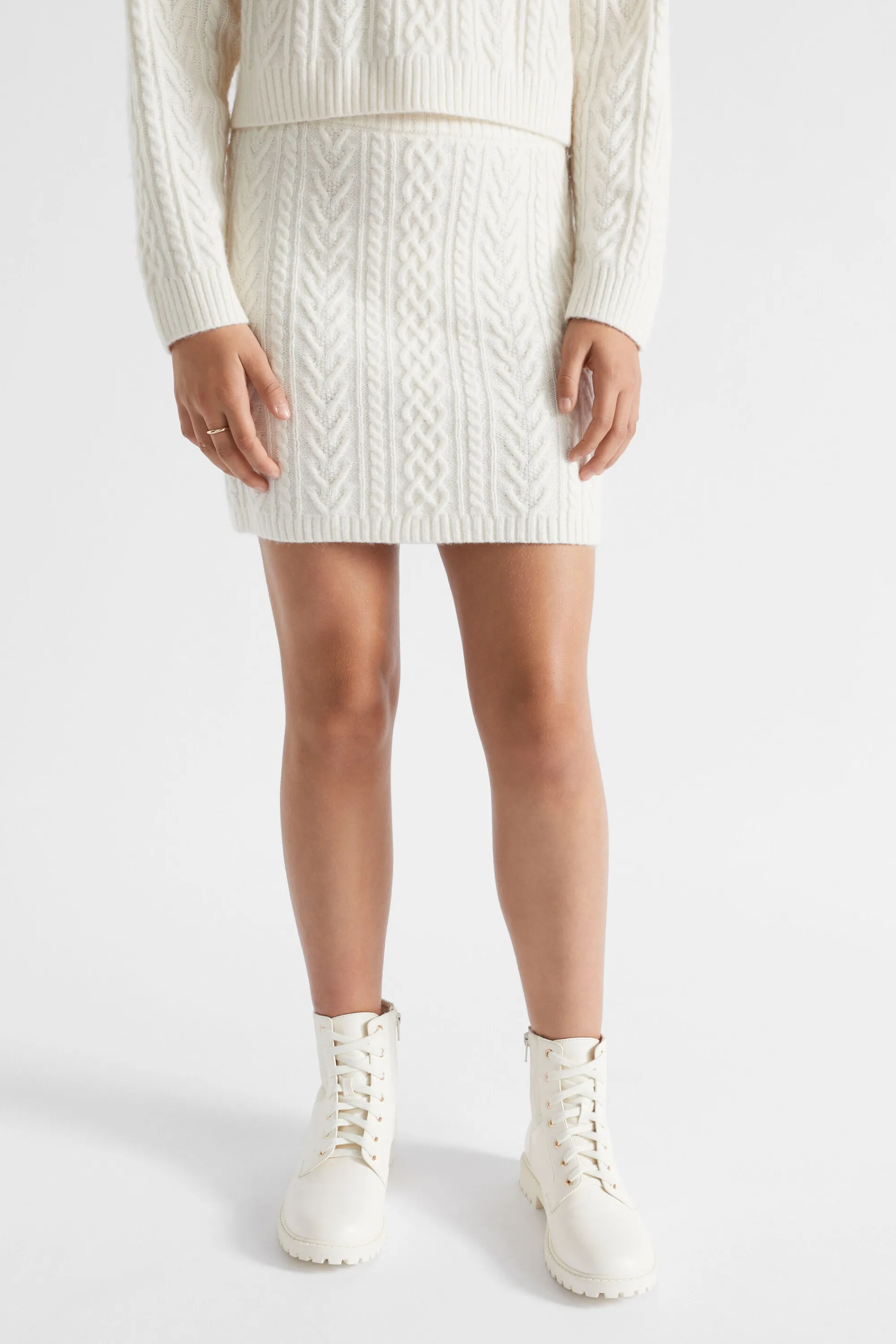 Teen Girl Seed Heritage Skirts-Cable Knit Skirt