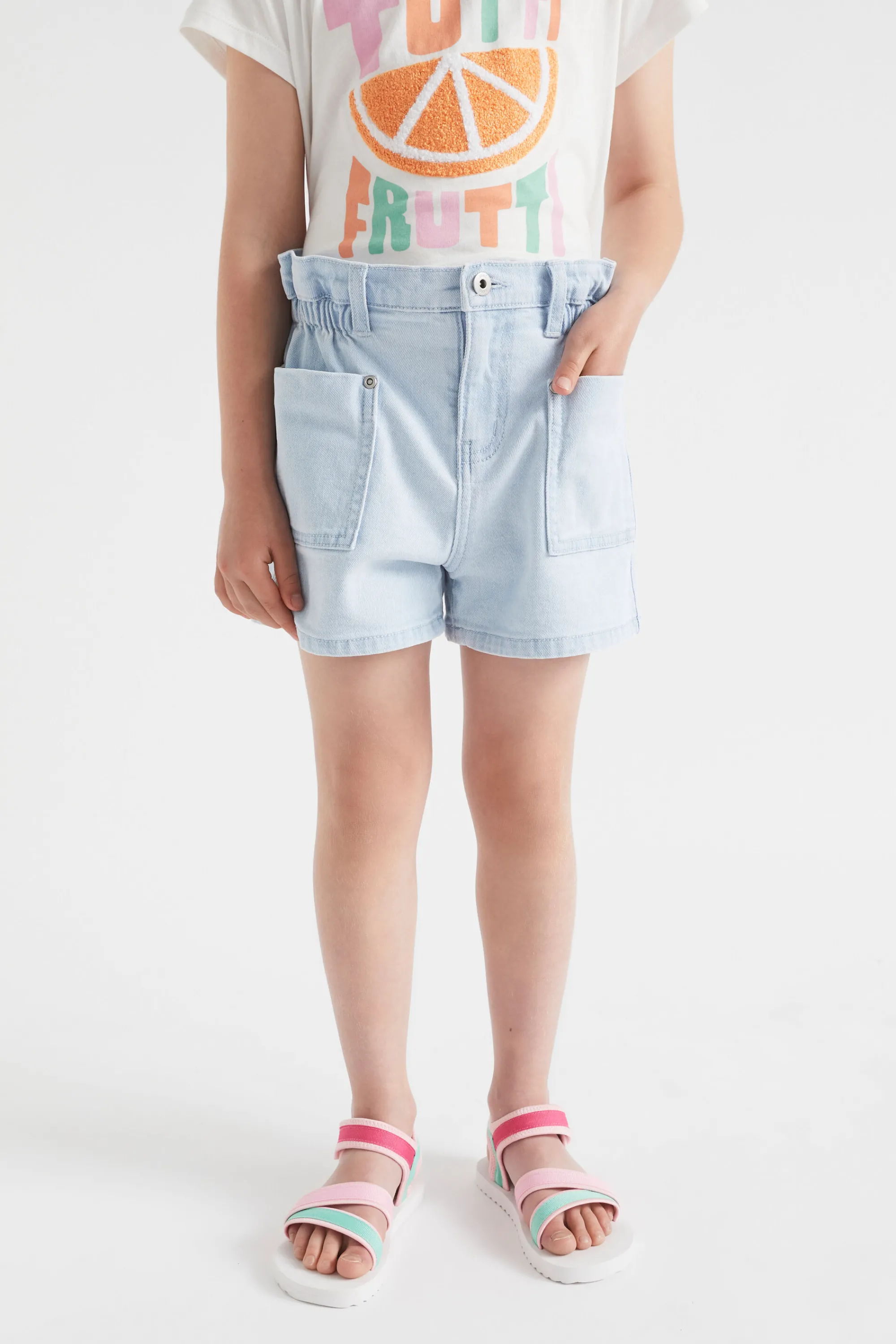 Girl Seed Heritage Shorts-Cargo Denim Short