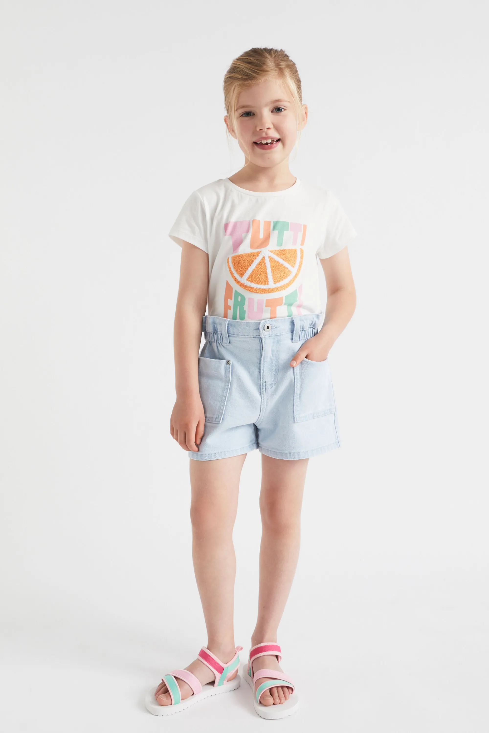 Girl Seed Heritage Shorts-Cargo Denim Short