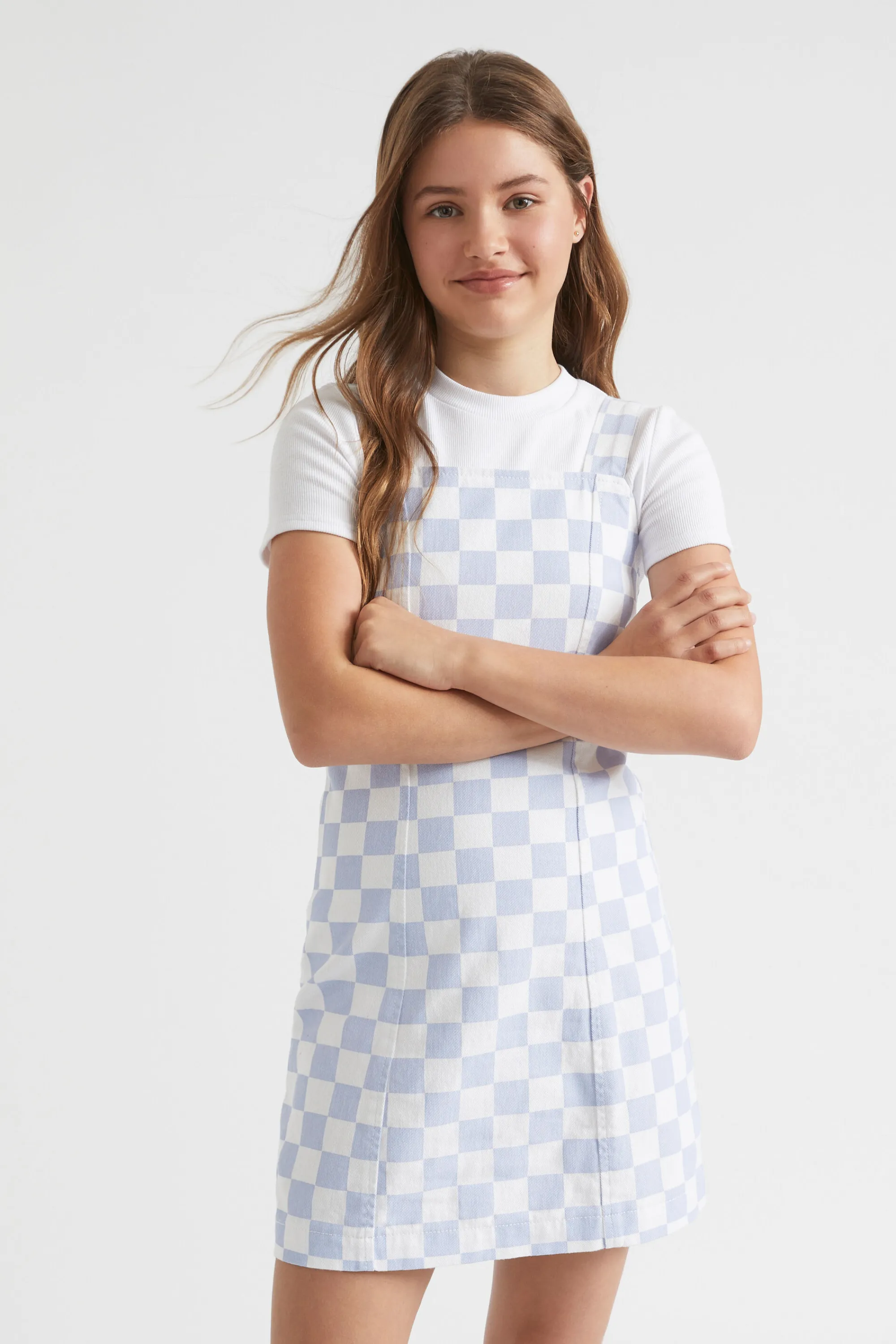 Teen Girl Seed Heritage Denim & Jeans-Check Denim Dress