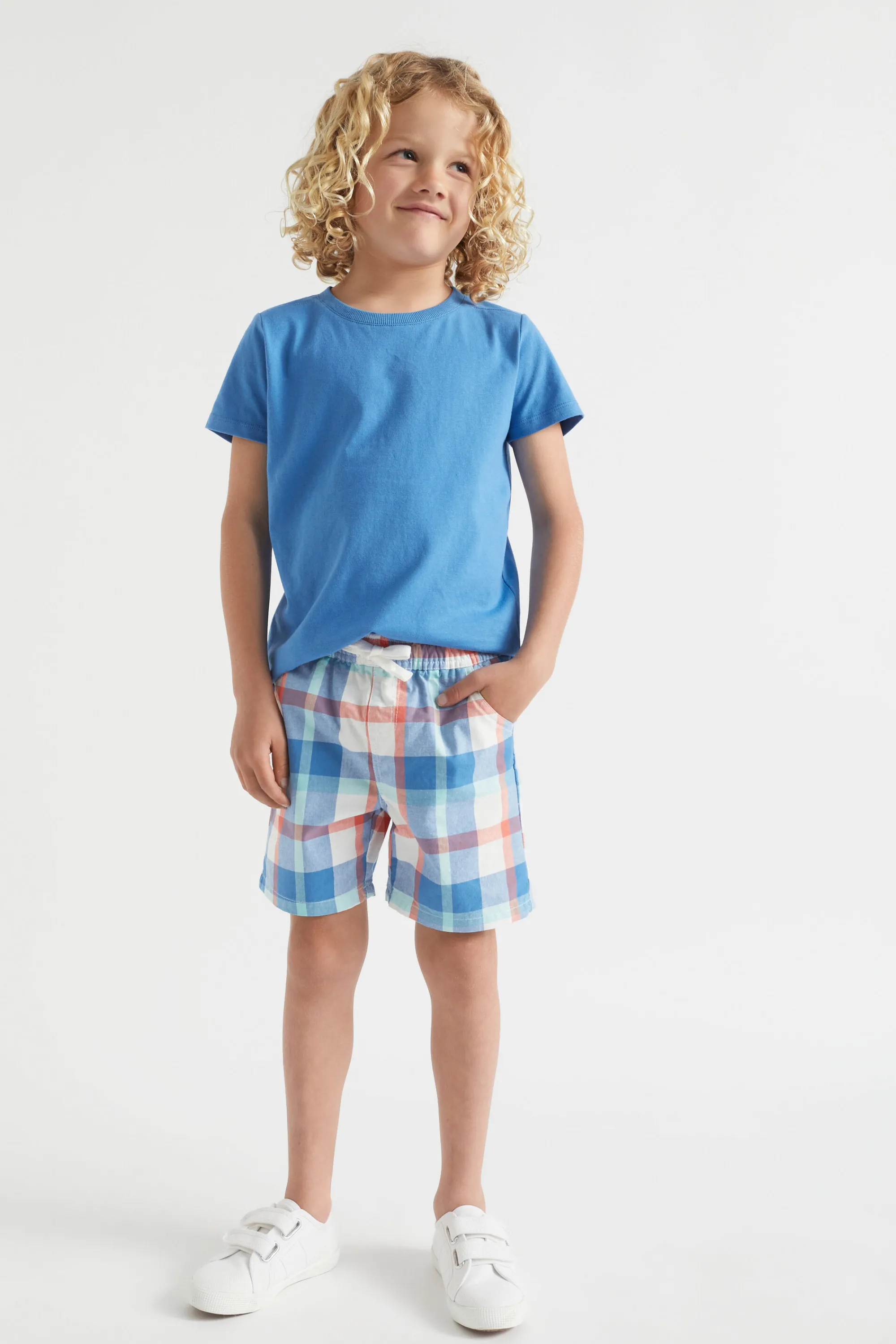 Boy Seed Heritage Shorts-Check Short