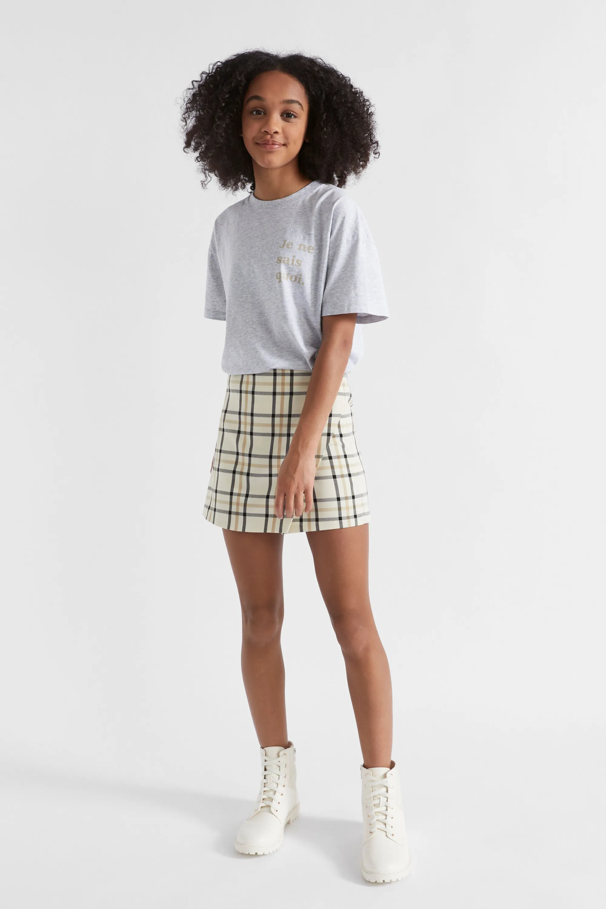 Teen Girl Seed Heritage Skirts-Check Skort