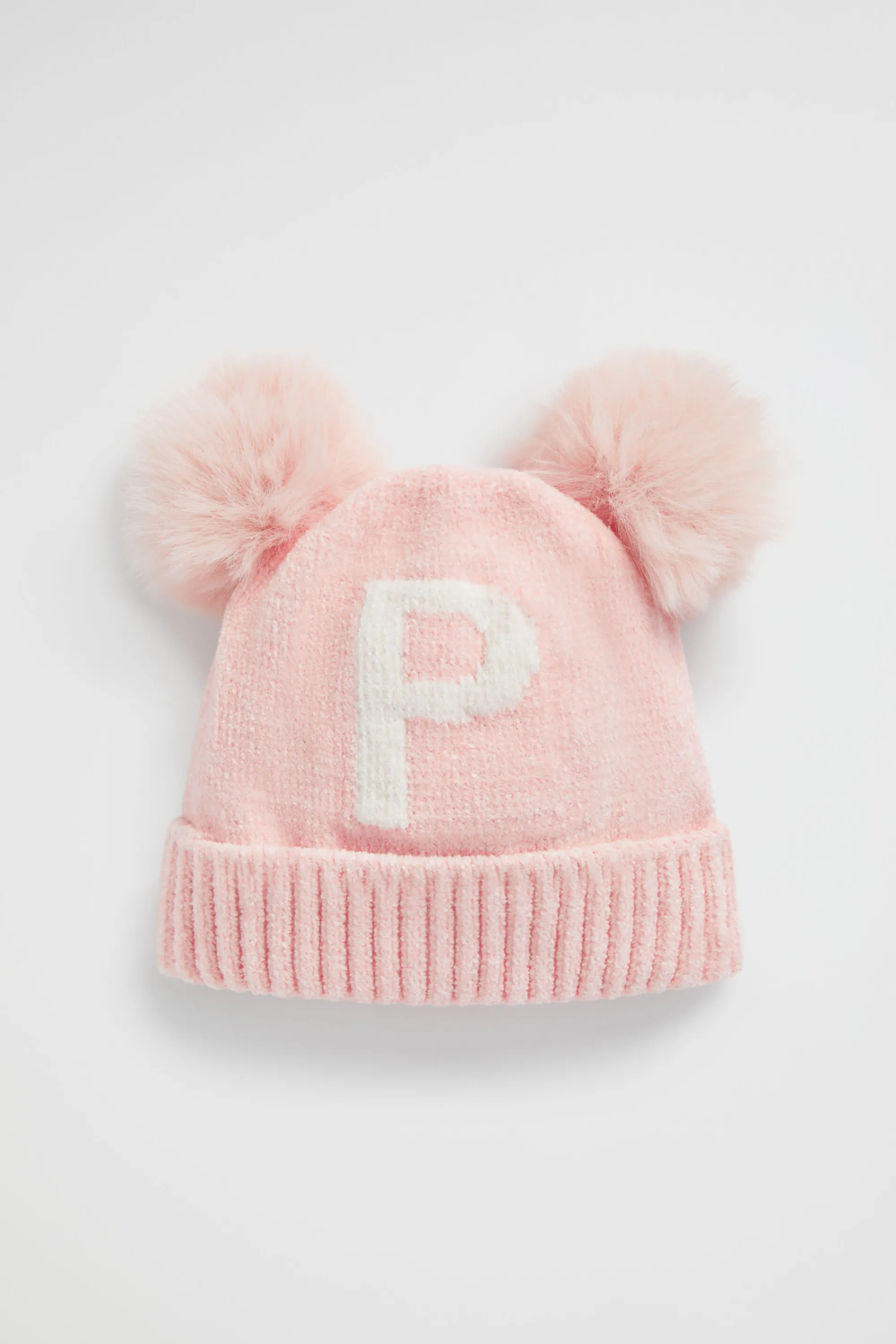 Baby Girl Seed Heritage Beanies-Chenille Initial Beanie