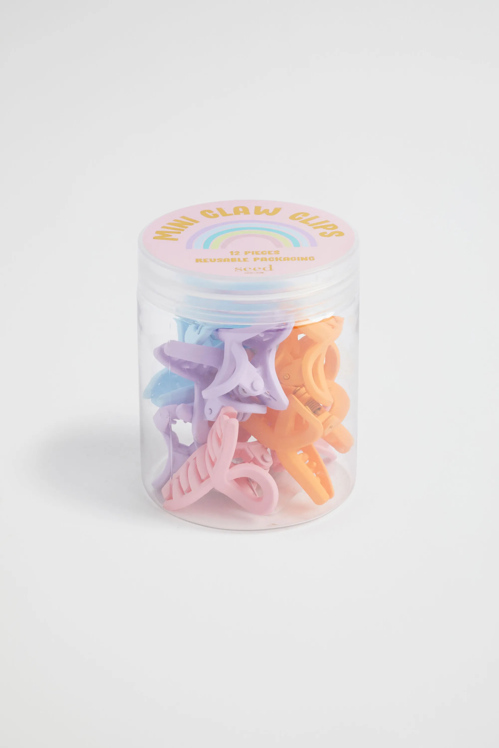 Girl Seed Heritage Hair Accessories-Coated Claw Clip Tub