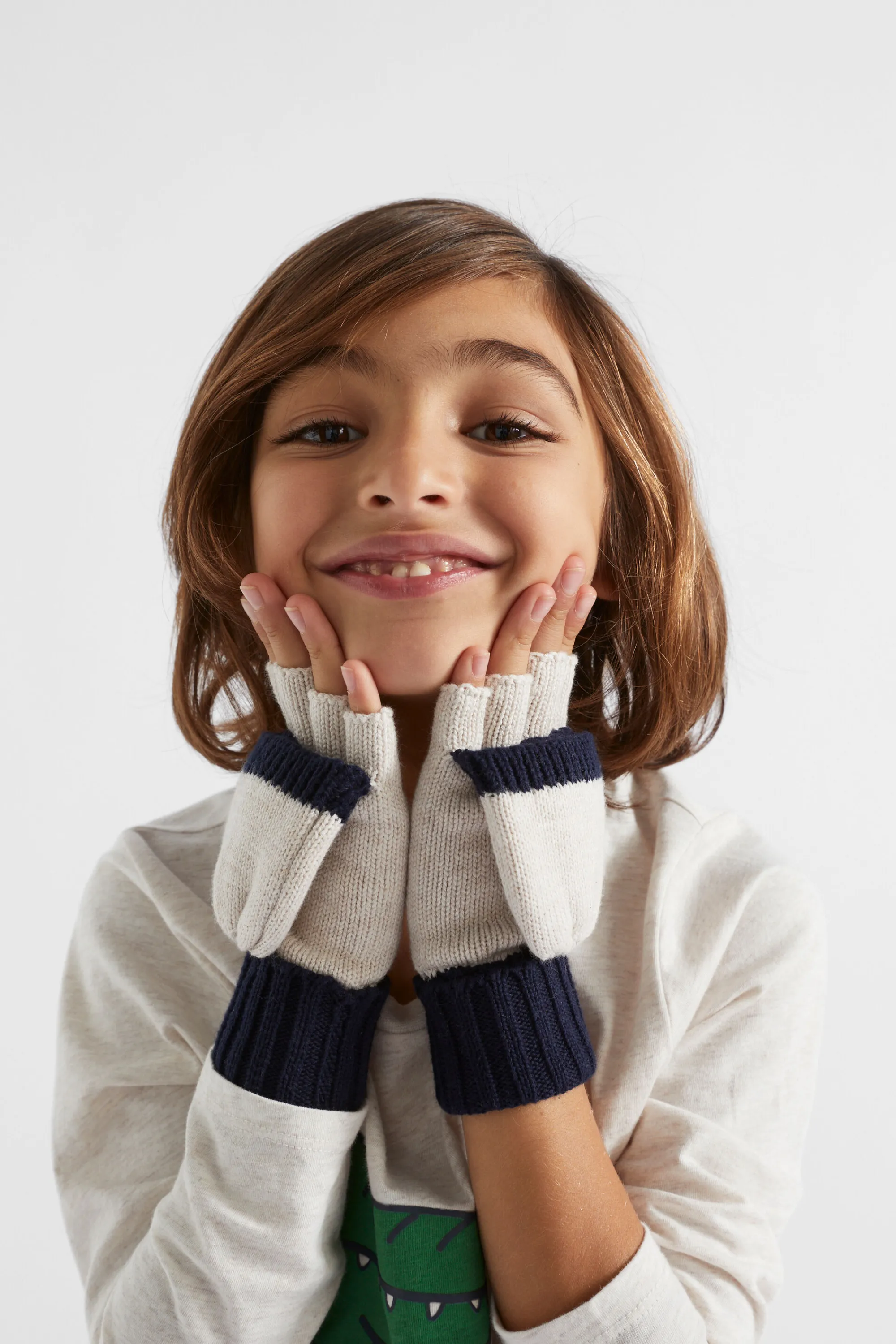 Boy Seed Heritage Gloves-Colour Block Mittens