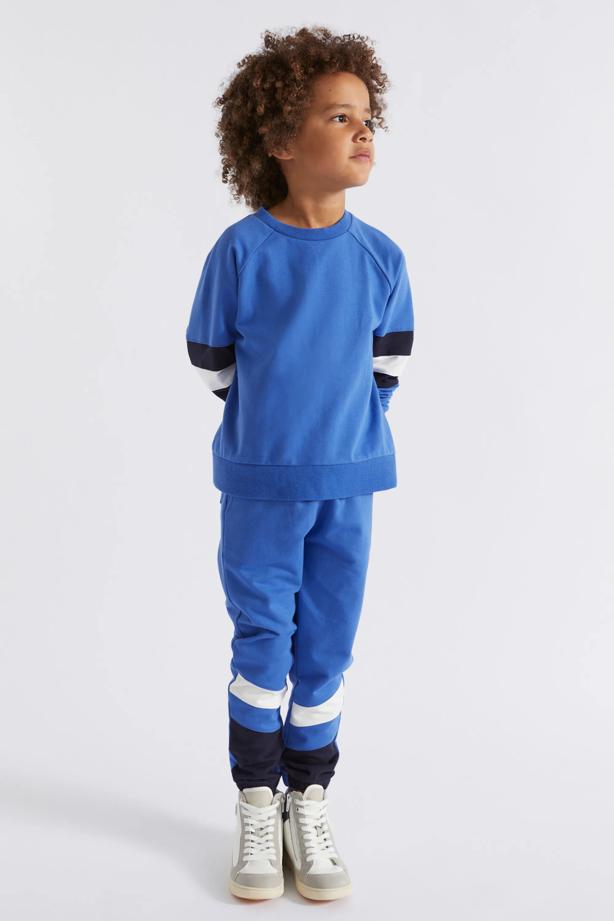 Boy Seed Heritage Pants-Colourblock Trackpant