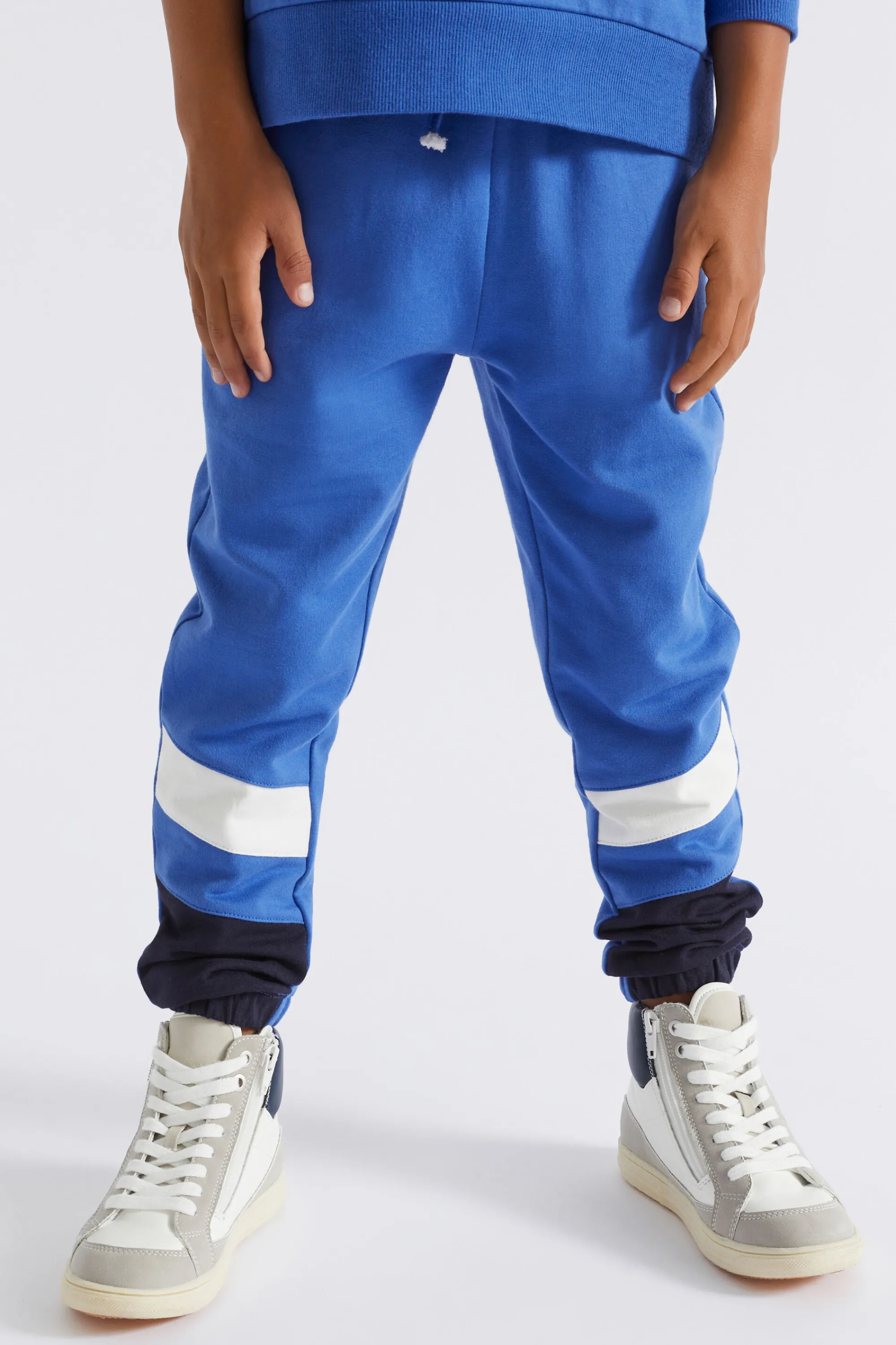 Boy Seed Heritage Pants-Colourblock Trackpant