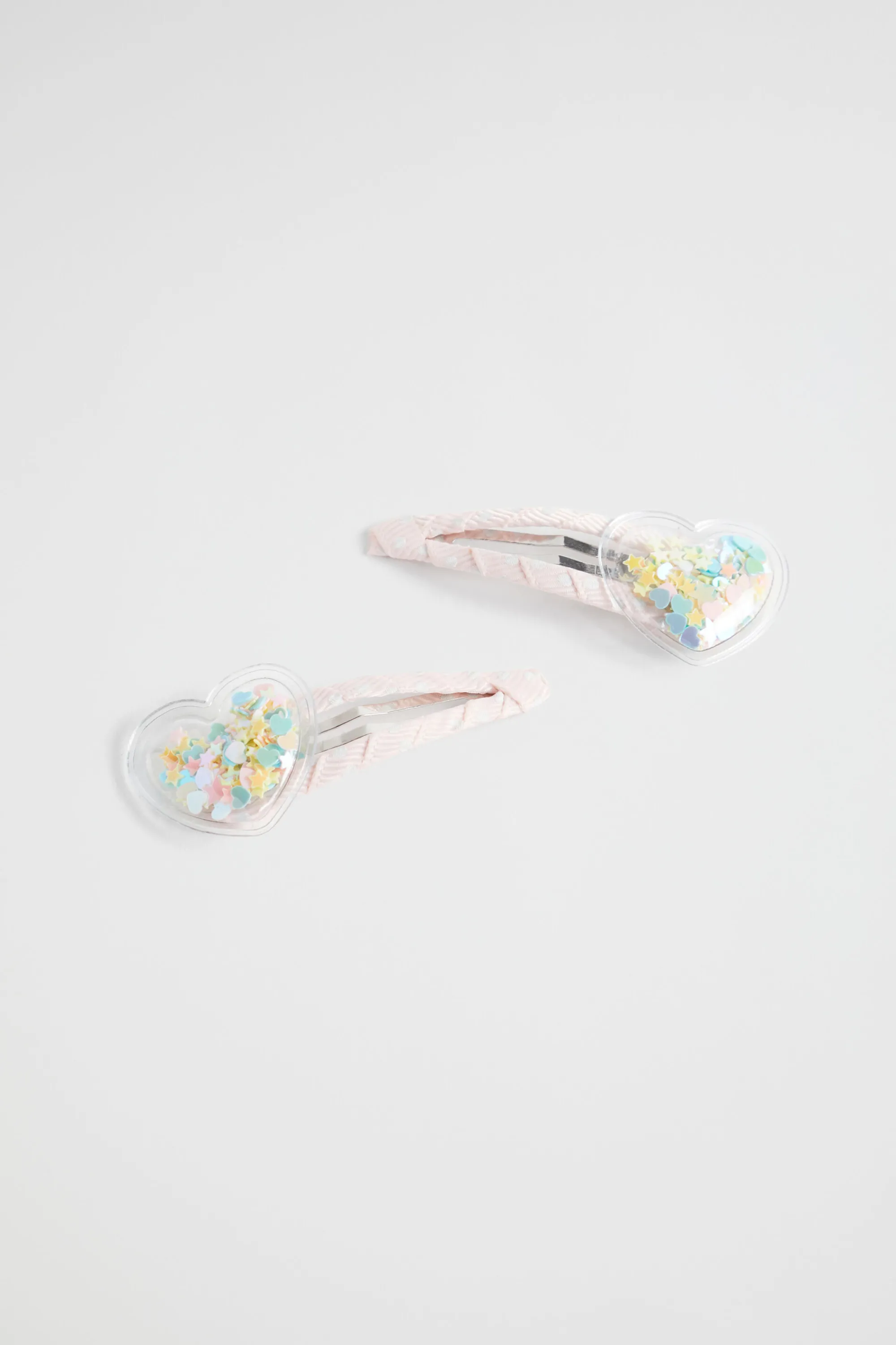 Girl Seed Heritage Hair Accessories-Confetti Heart Shaker Snaps