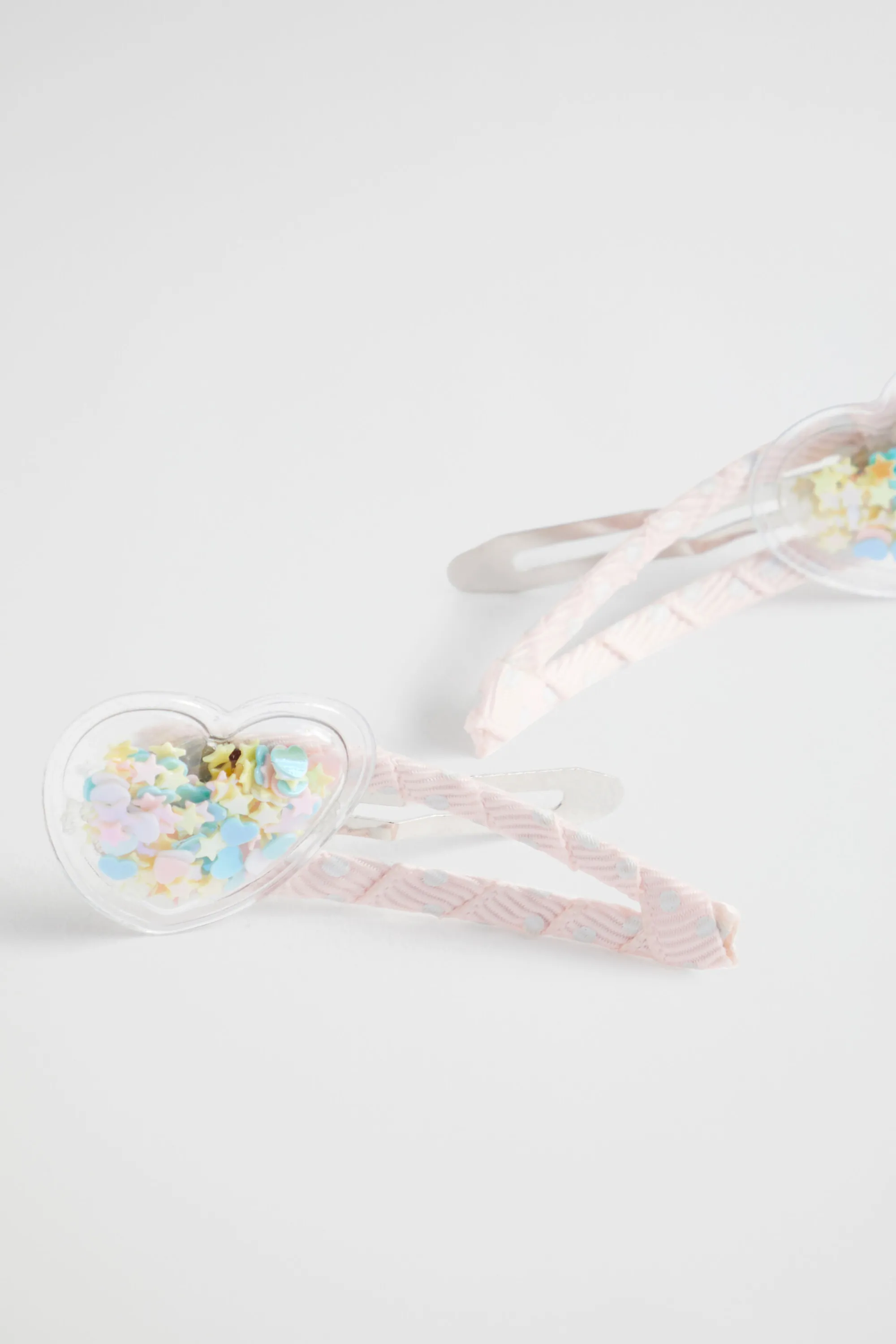 Girl Seed Heritage Hair Accessories-Confetti Heart Shaker Snaps