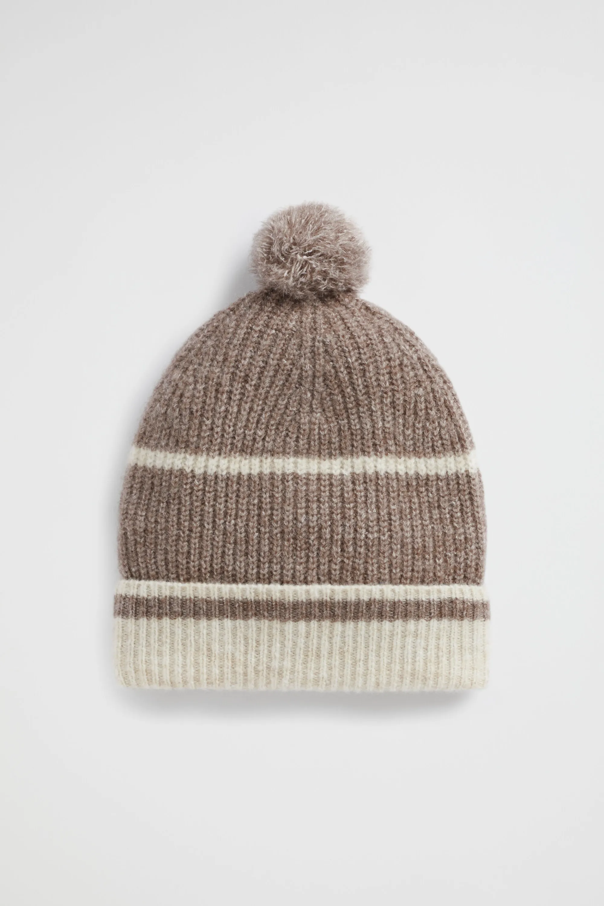 Woman Seed Heritage Hats & Gloves-Contrast Stripe Beanie