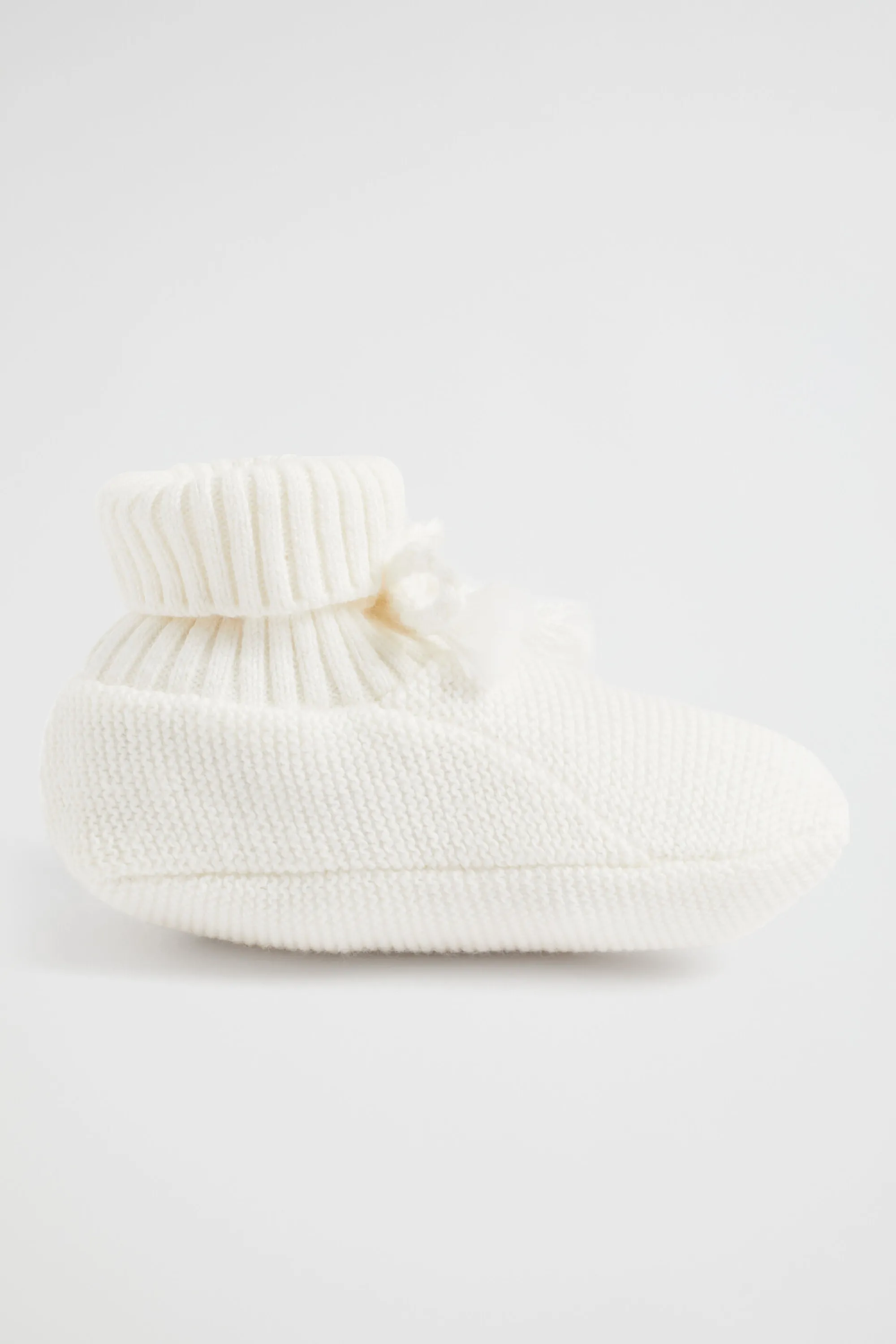 Newborn Seed Heritage Booties-Core Knitted Booties