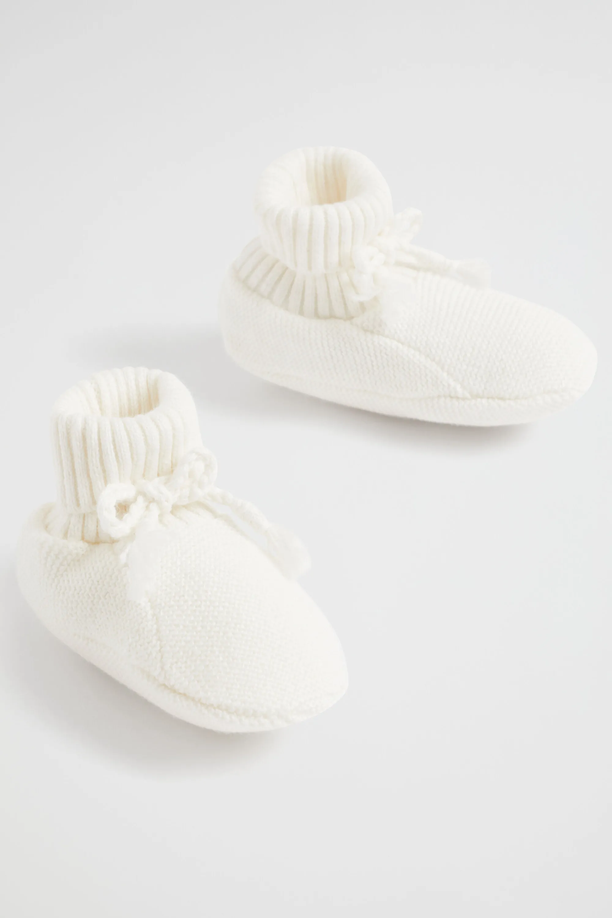 Newborn Seed Heritage Booties-Core Knitted Booties