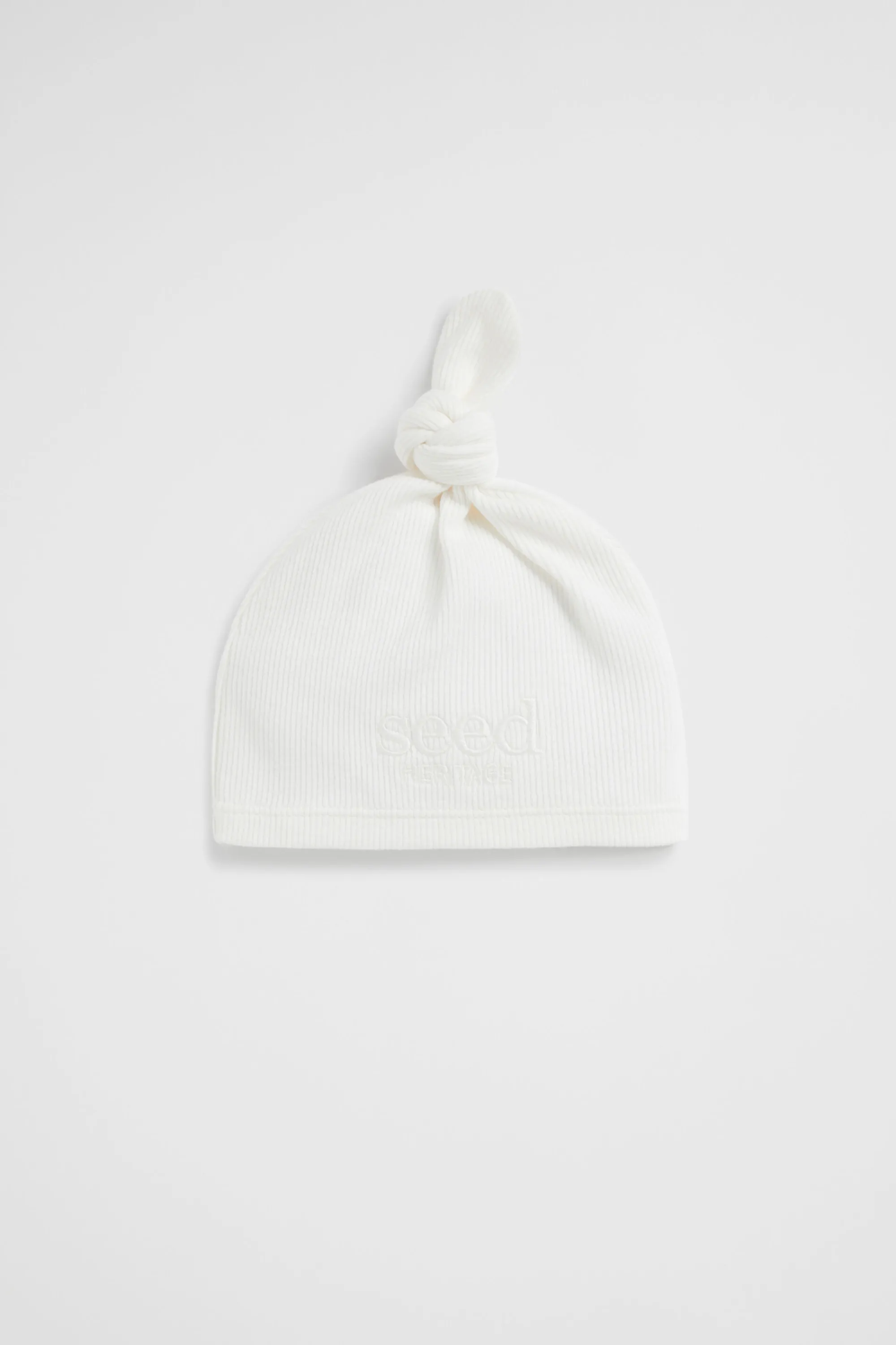 Newborn Seed Heritage Beanies-Core Logo Knot Hat