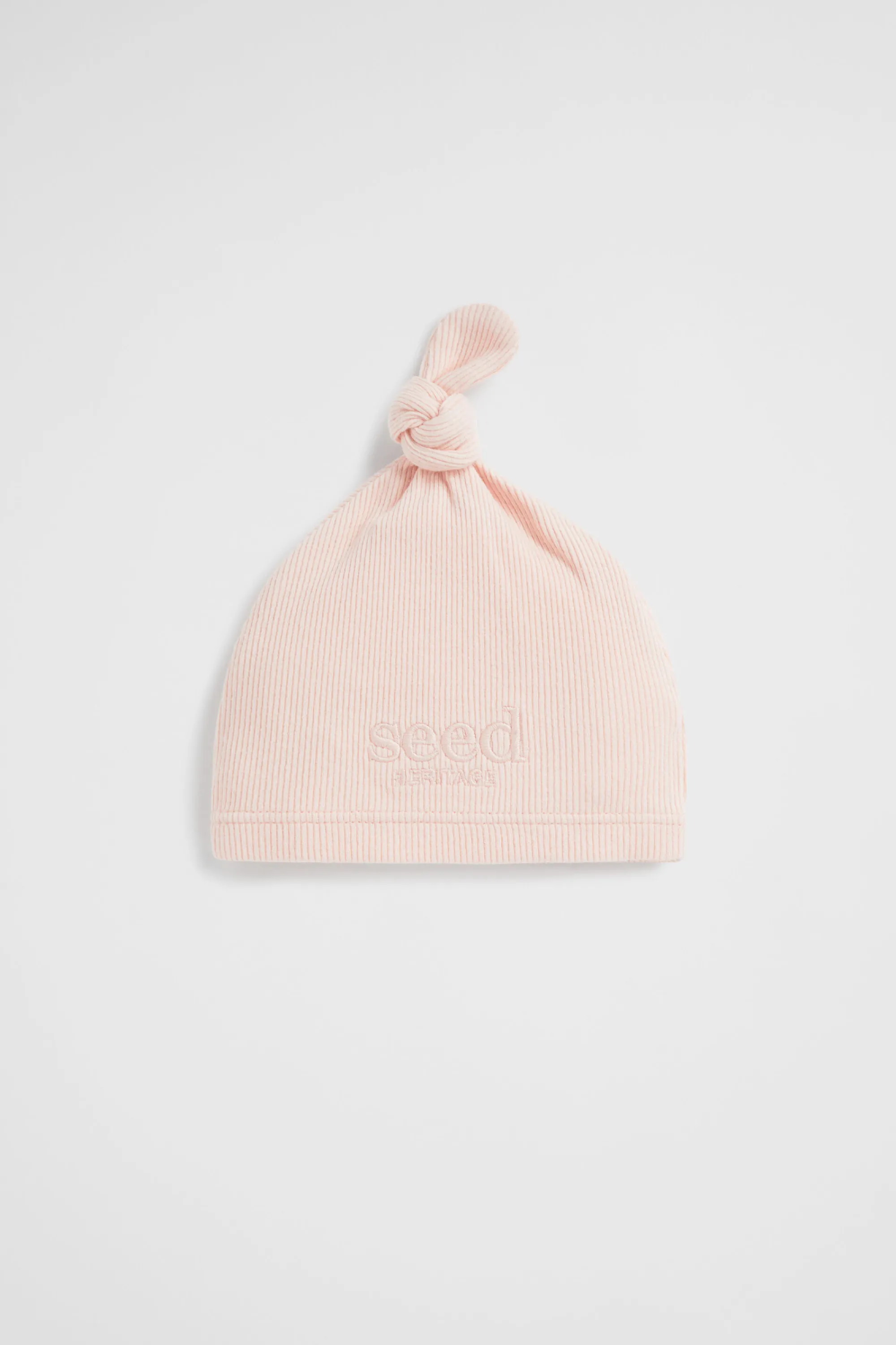 Newborn Seed Heritage Beanies-Core Logo Knot Hat