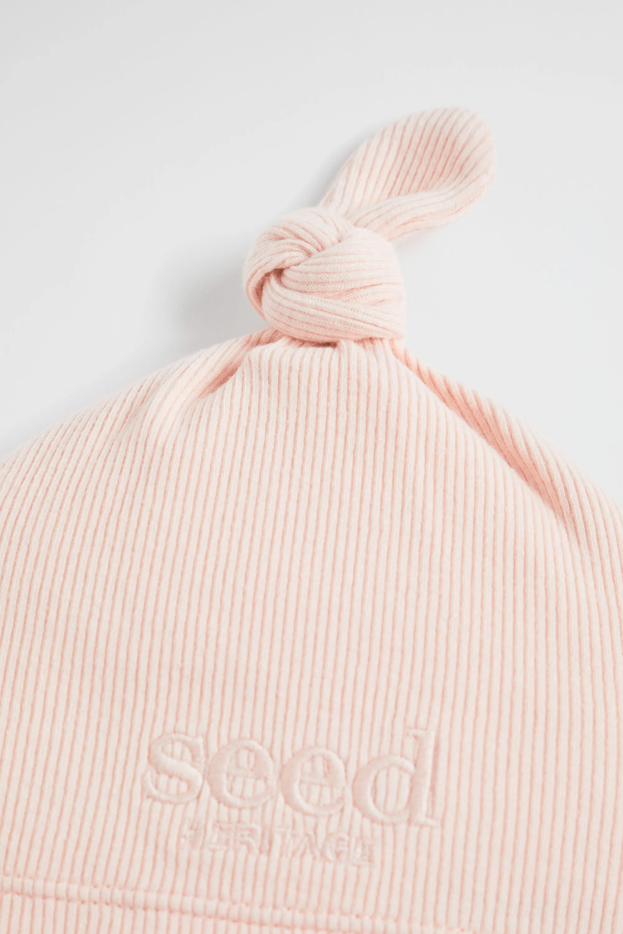 Newborn Seed Heritage Beanies-Core Logo Knot Hat