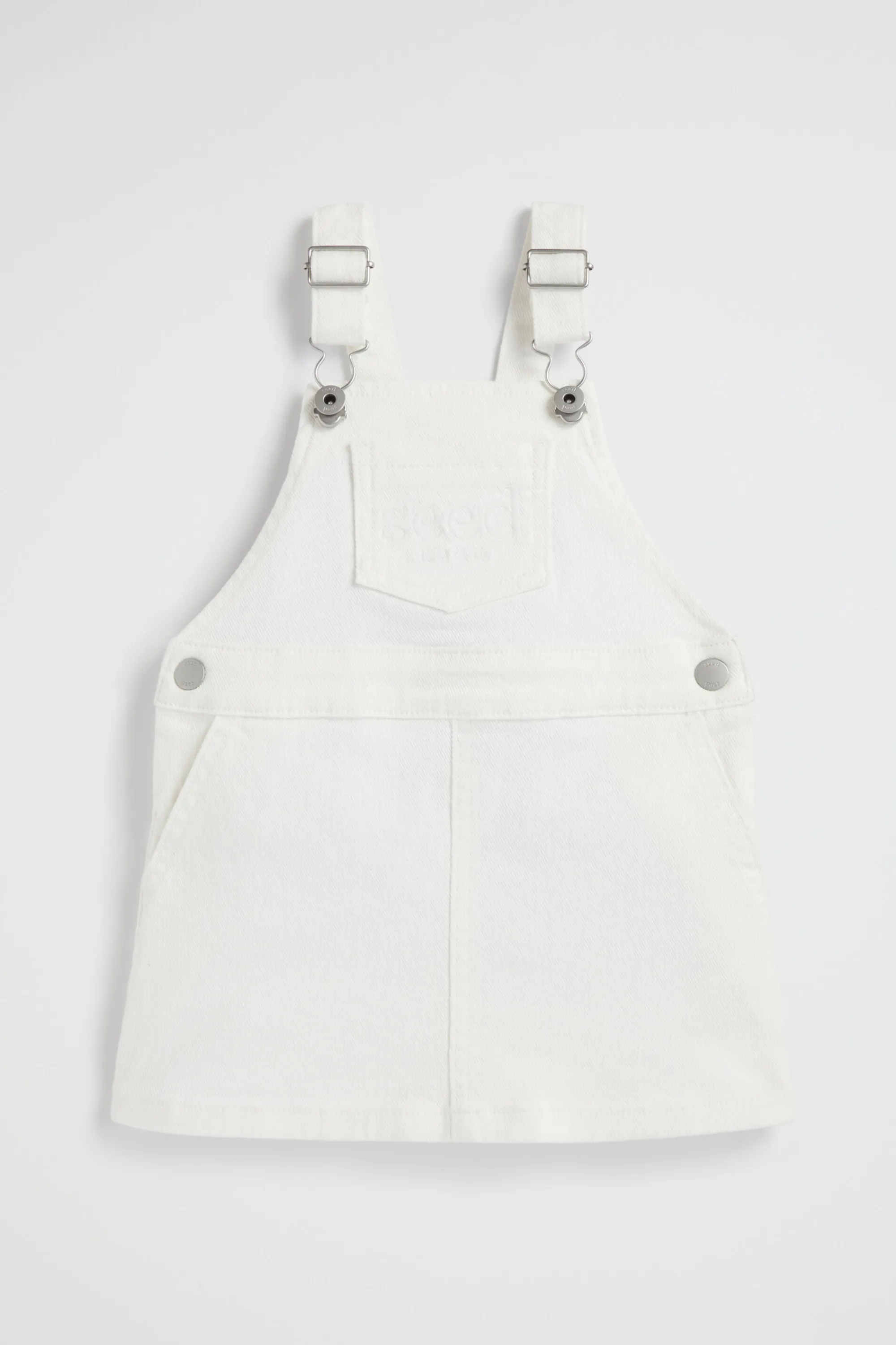 Baby Girl Seed Heritage Playsuits & Overalls-Core Logo Pinafore