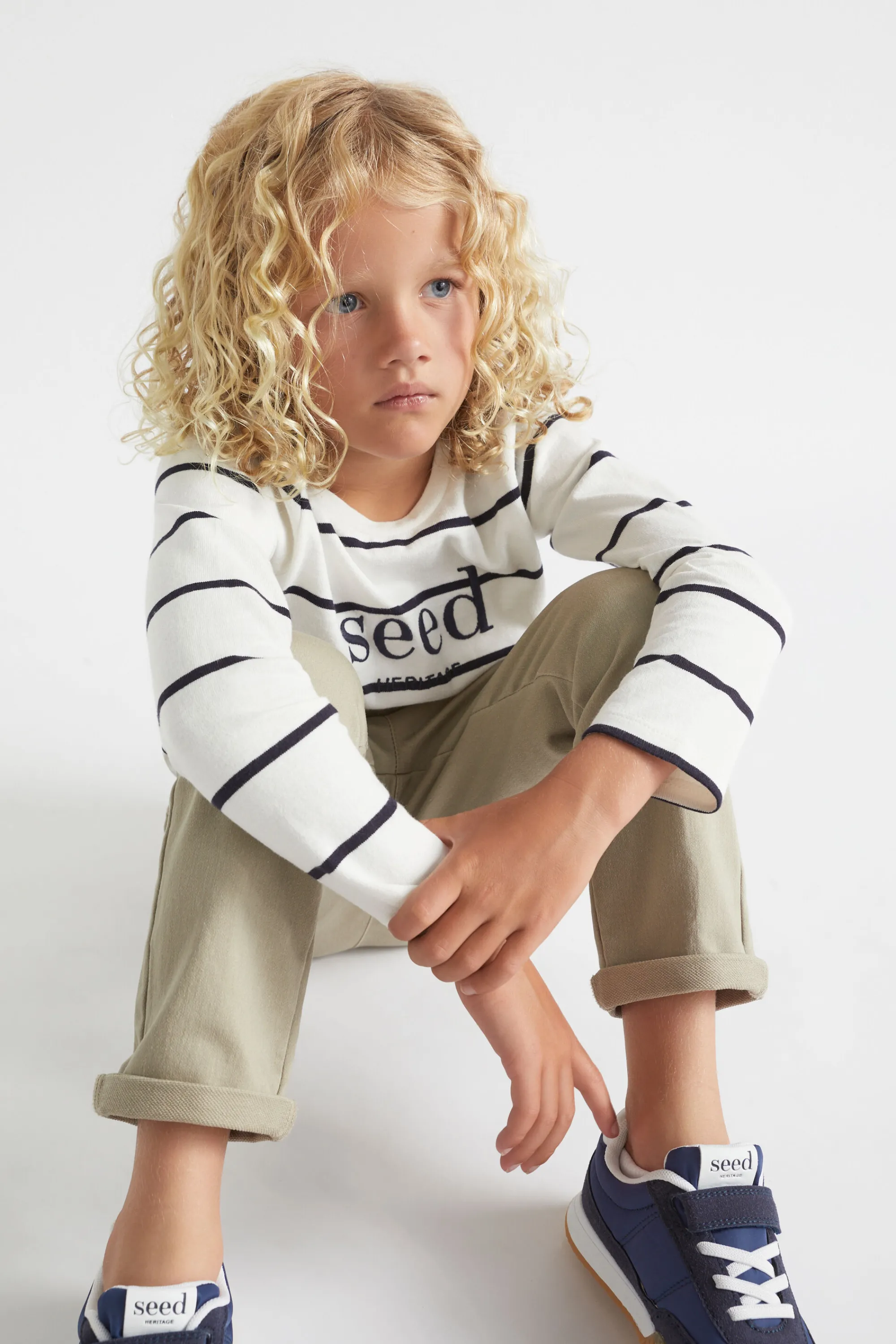 Boy Seed Heritage T-Shirts & Tops-Core Logo Rugby Tee