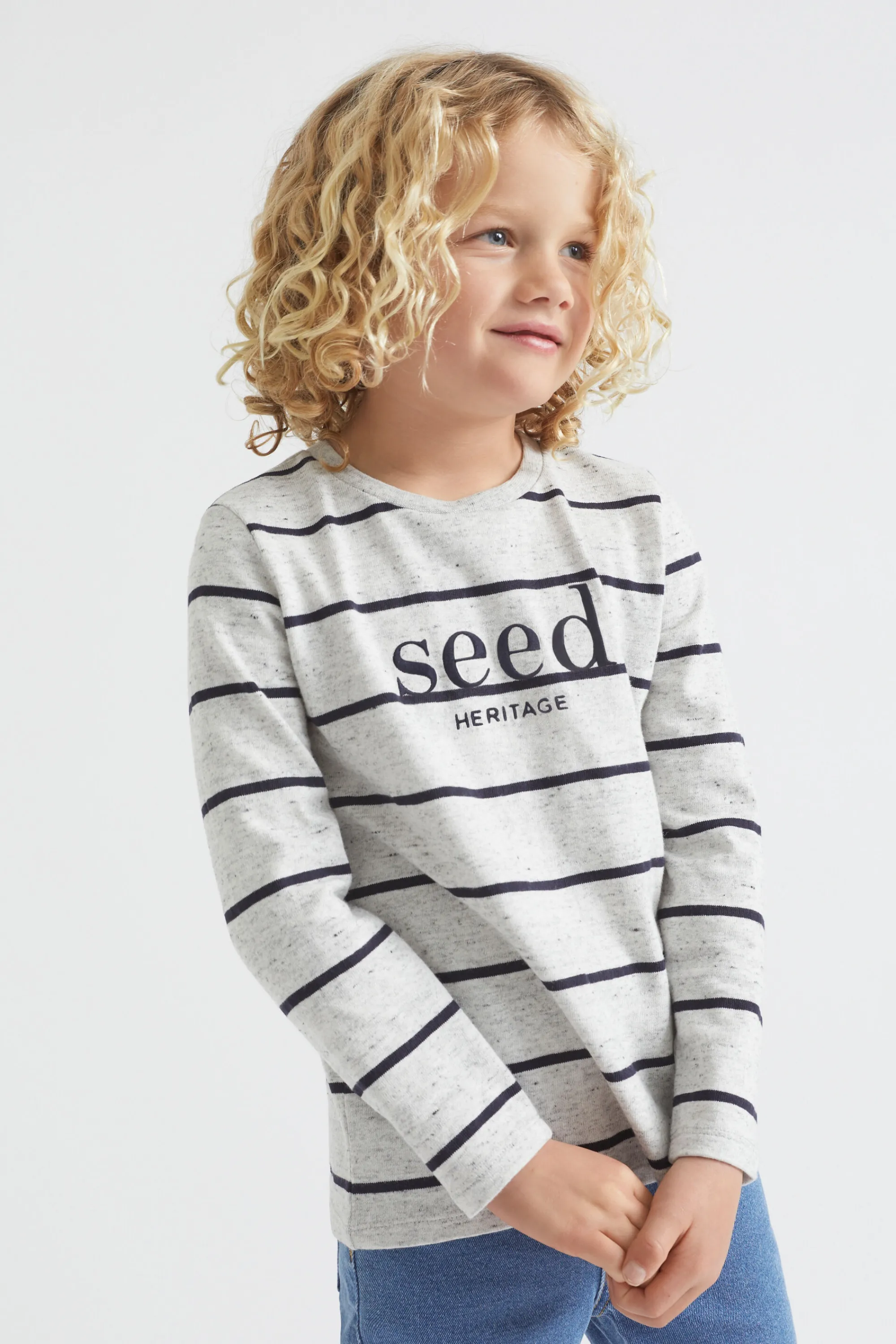 Boy Seed Heritage T-Shirts & Tops-Core Logo Rugby Tee