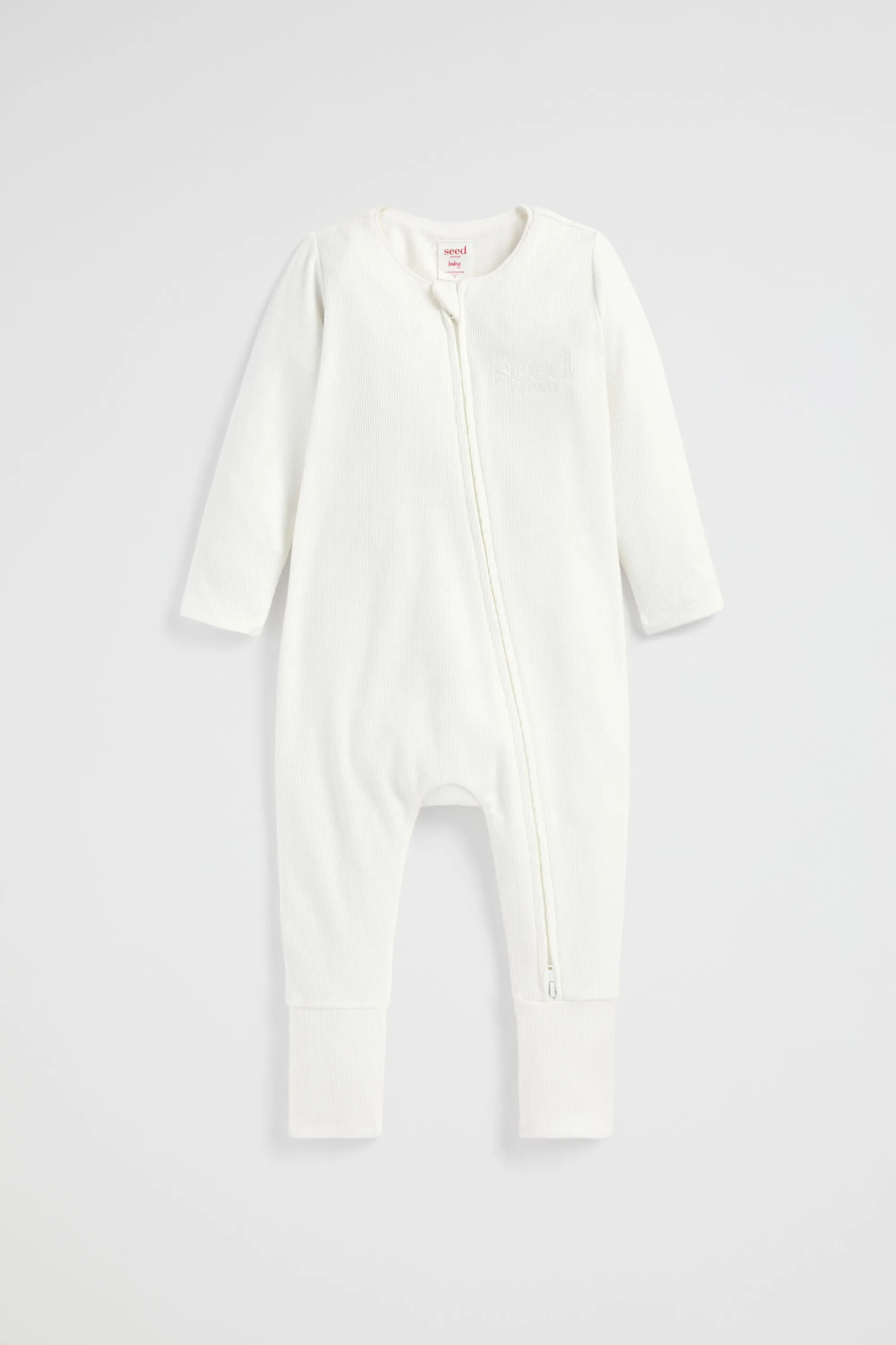 Newborn Seed Heritage Jumpsuits & Overalls-Core Logo Zipsuit