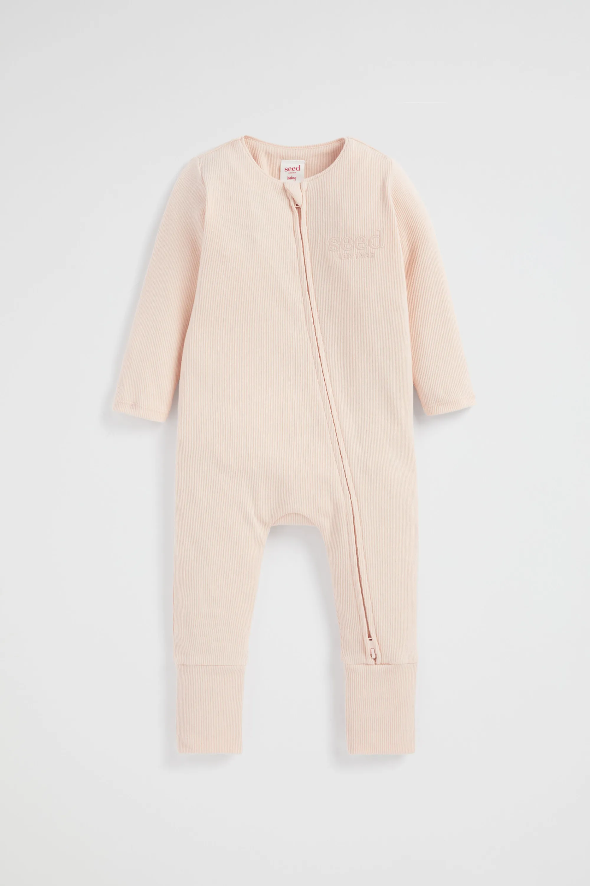 Newborn Seed Heritage Jumpsuits & Overalls-Core Logo Zipsuit