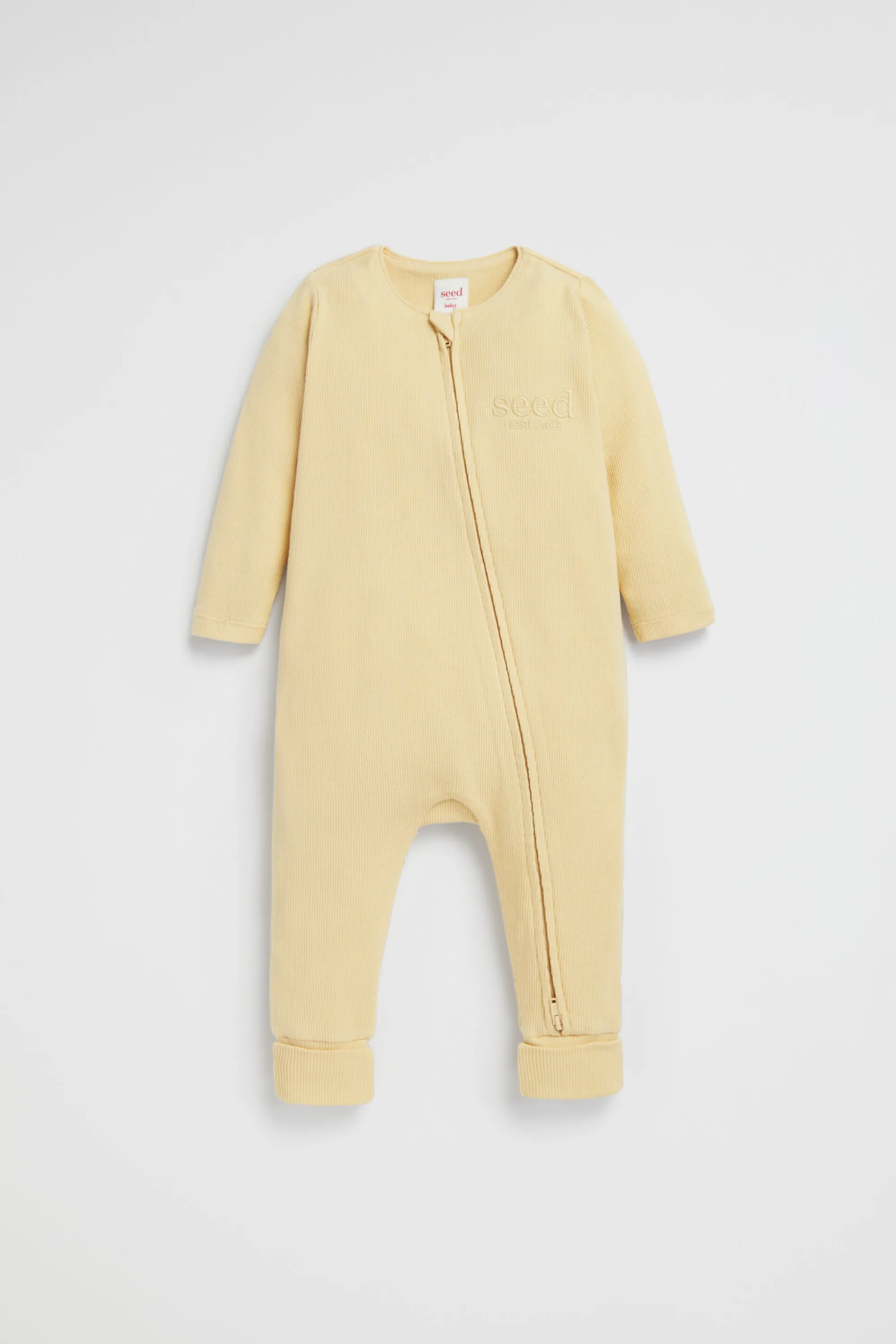 Newborn Seed Heritage Jumpsuits & Overalls-Core Logo Zipsuit