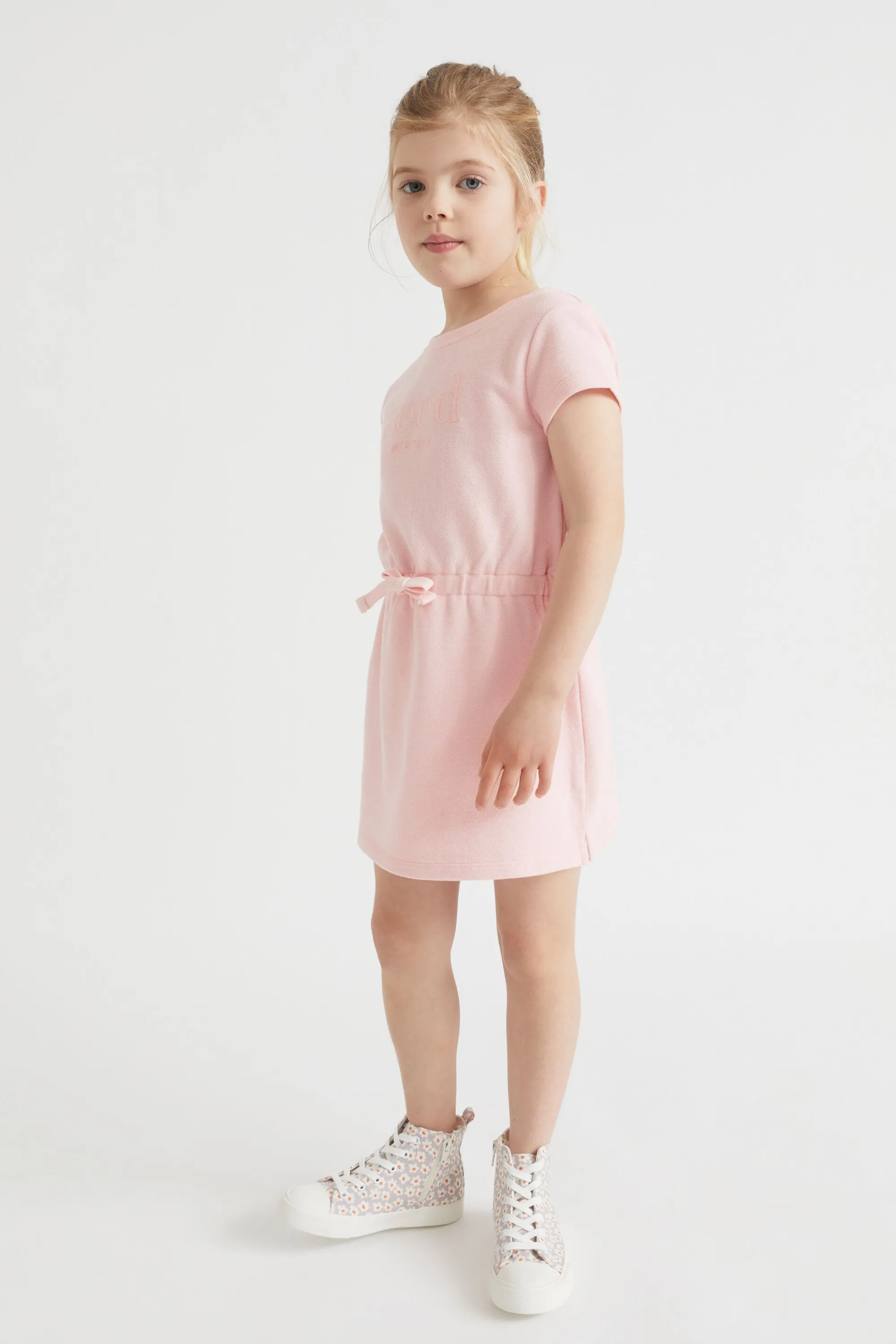 Girl Seed Heritage Dresses-Core Pique Logo Dress