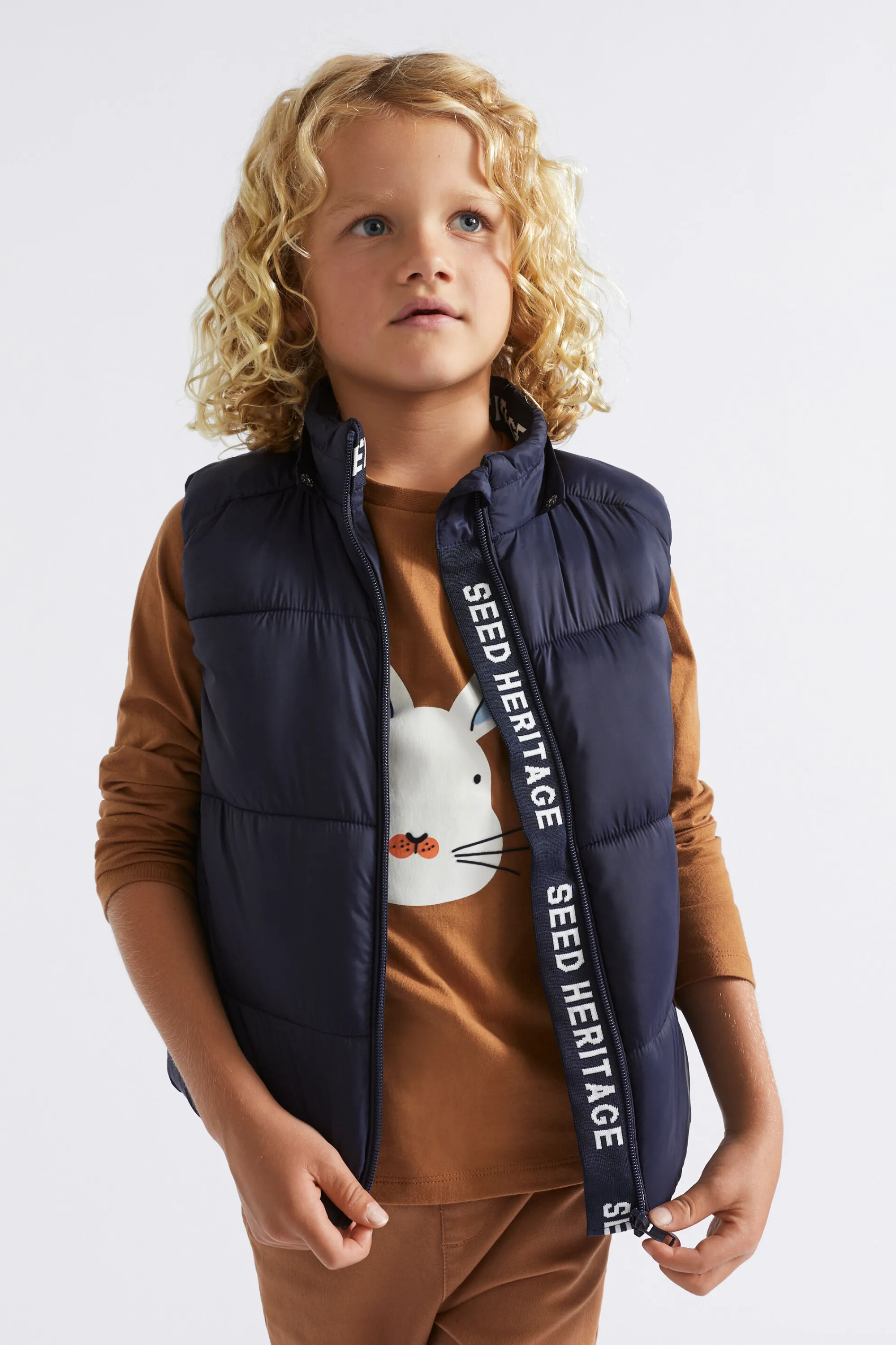 Boy Seed Heritage Jackets & Vests-Core Puffer Vest