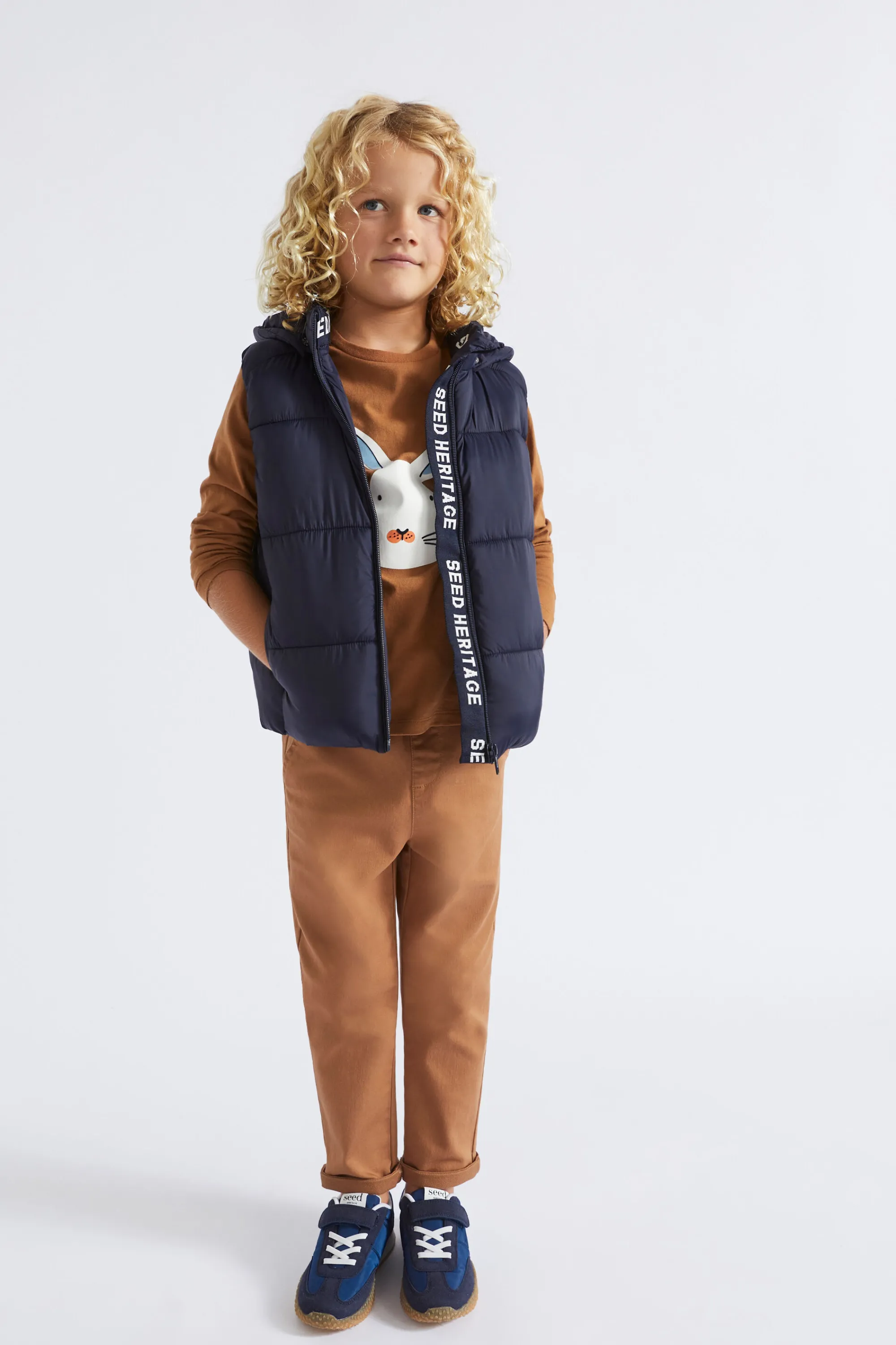 Boy Seed Heritage Jackets & Vests-Core Puffer Vest