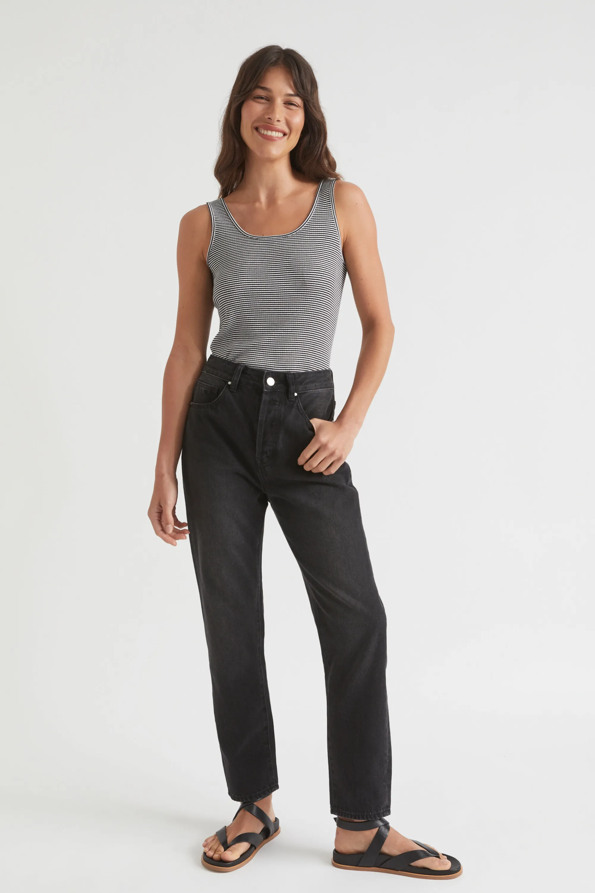 Woman Seed Heritage Pants-Core Slim Leg Rigid Jean