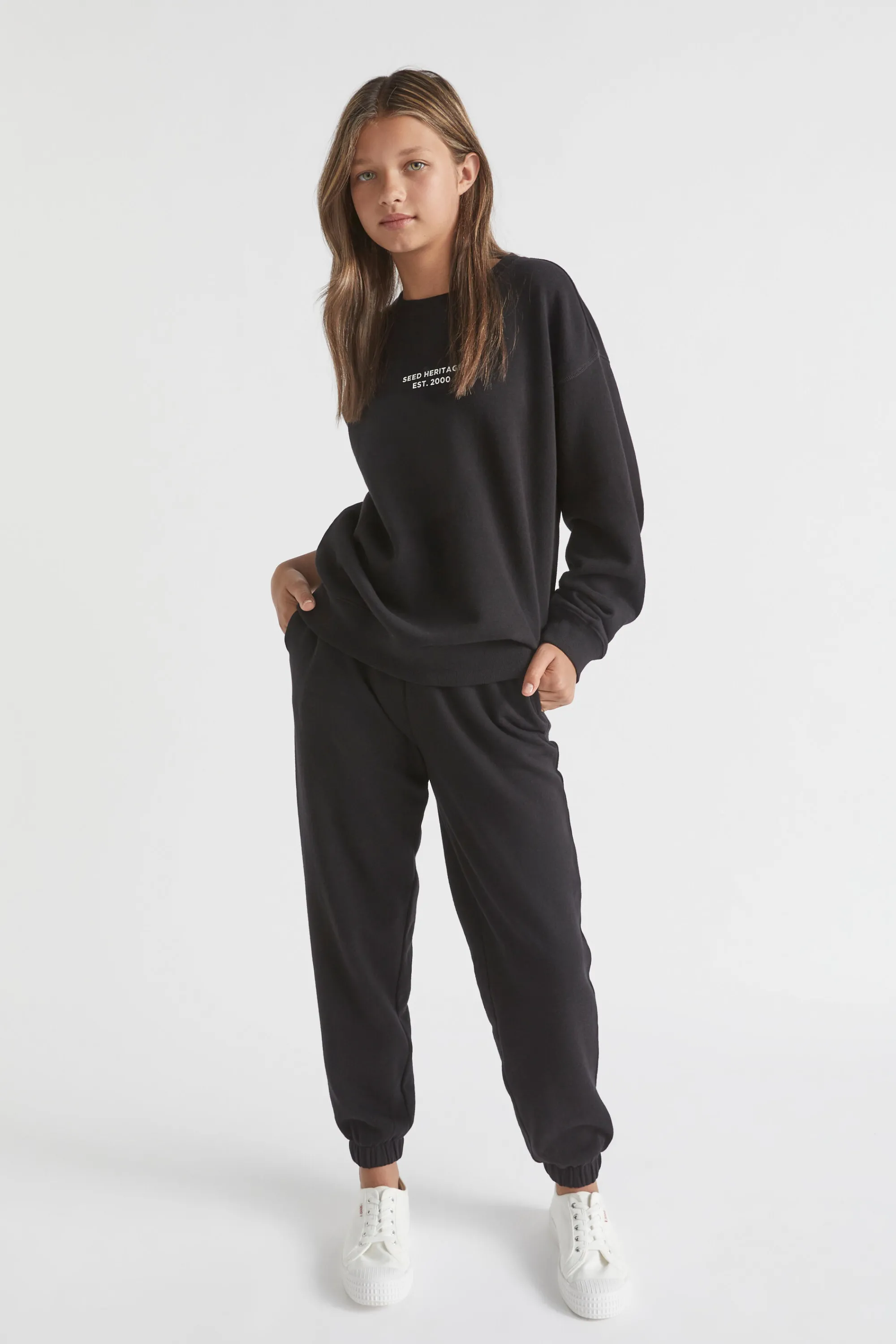 Teen Girl Seed Heritage Pants-Core Trackpant