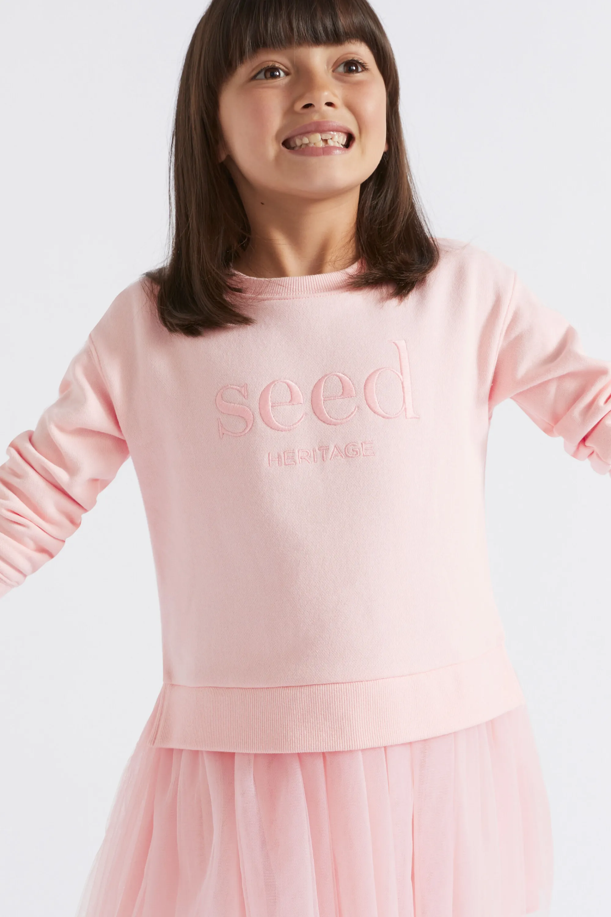 Girl Seed Heritage Dresses-Core Tutu Logo Dress