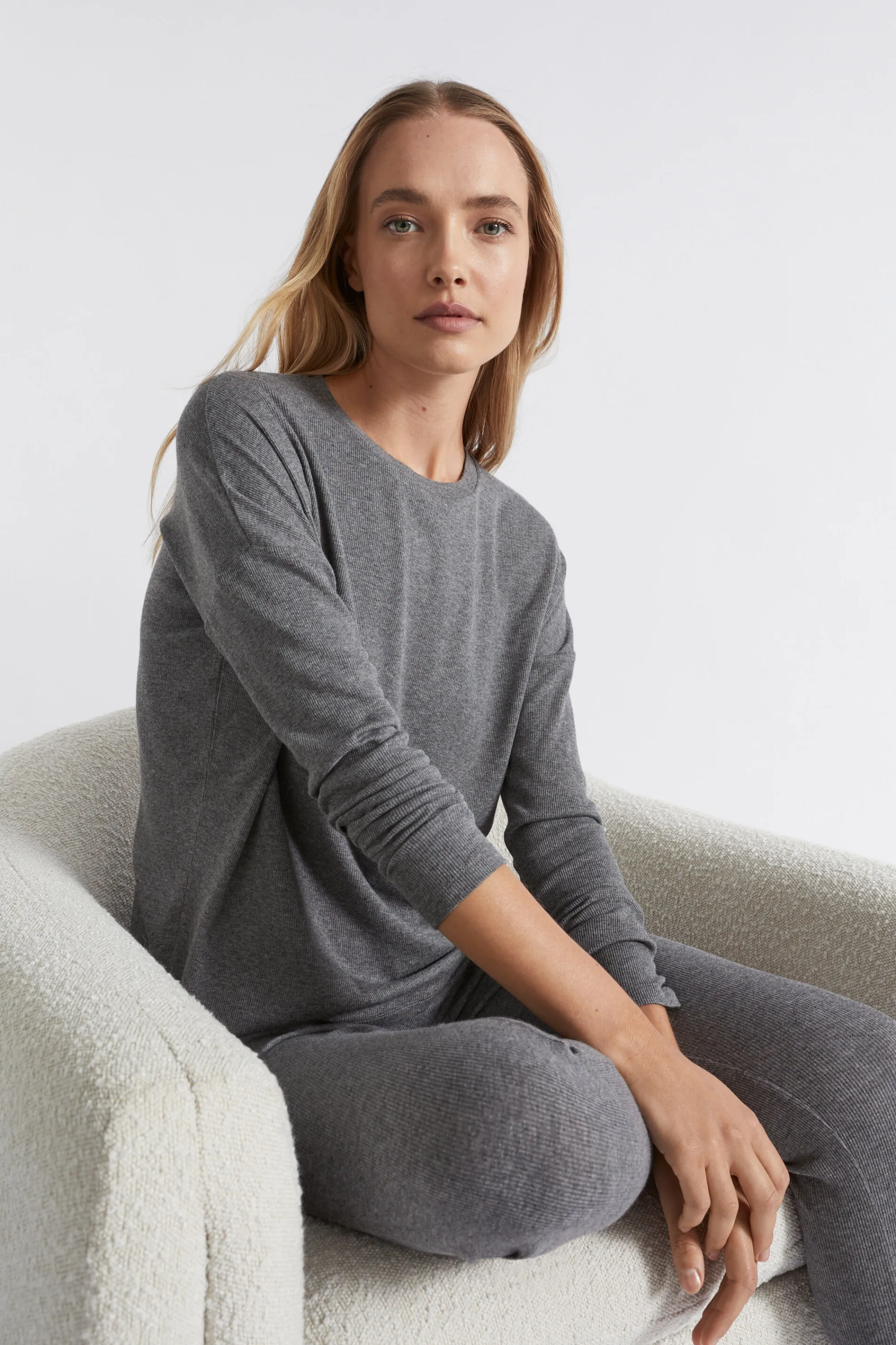 Seed Heritage Sleepwear-Cotton Rib Sleep Top