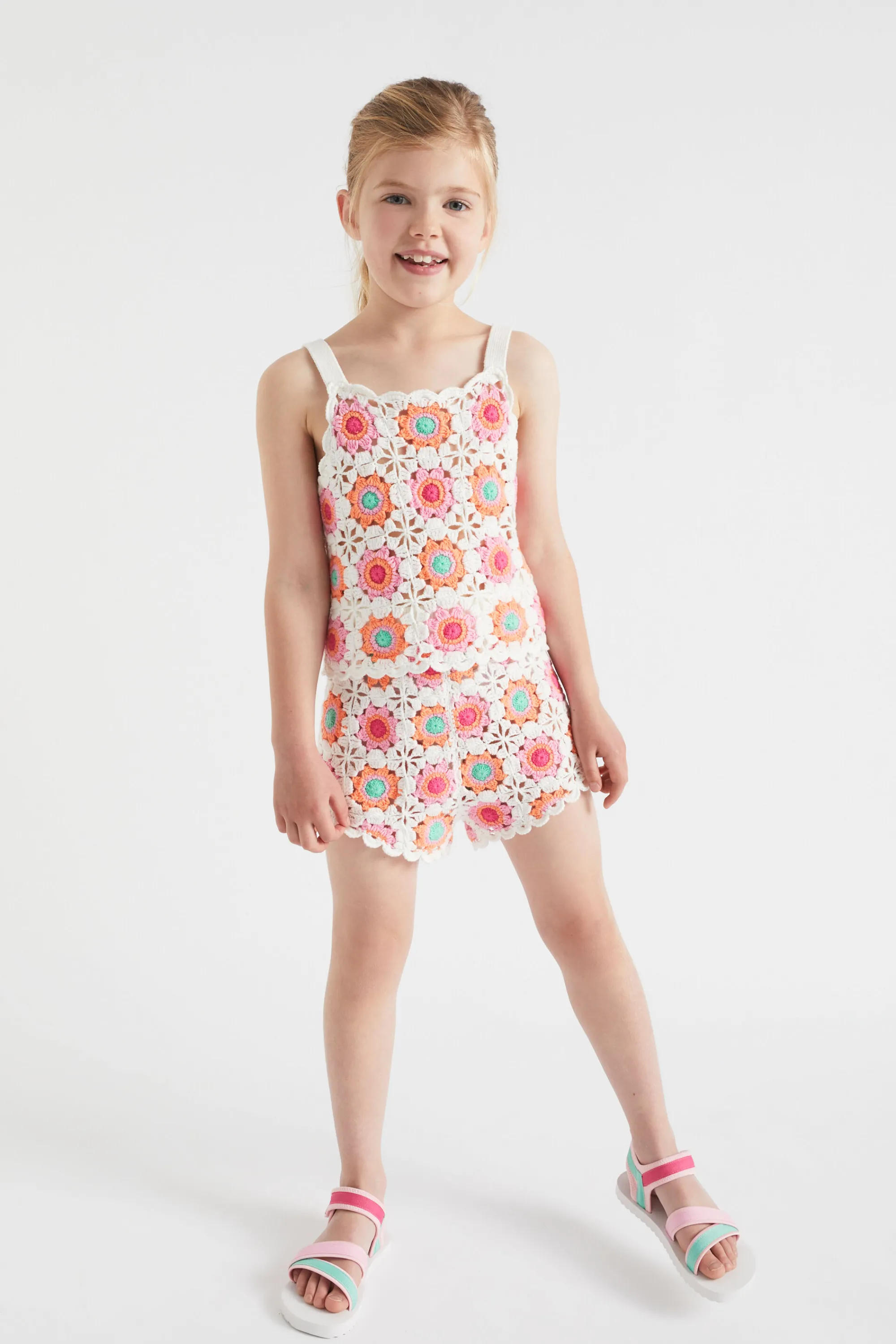 Girl Seed Heritage Shorts-Crochet Short