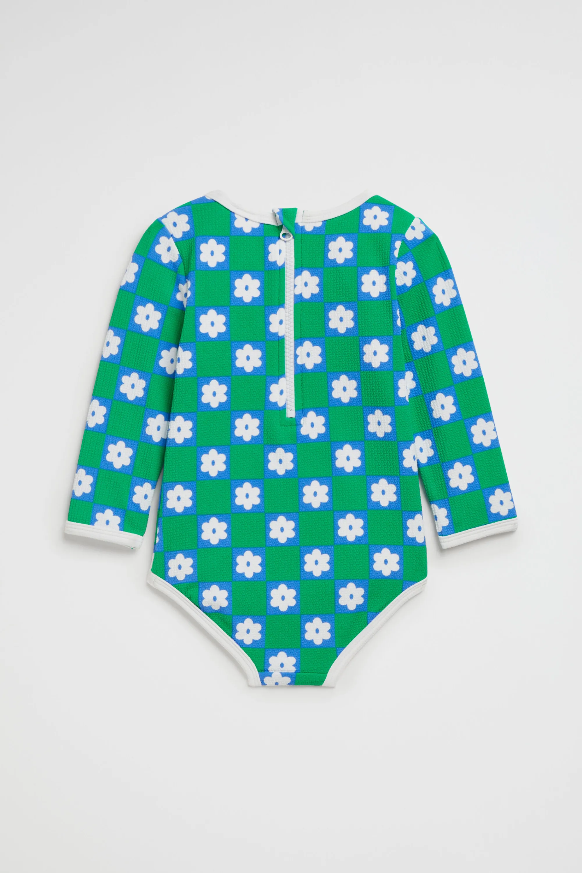 Baby Girl Seed Heritage Swimwear-Daisy Check Rashsuit