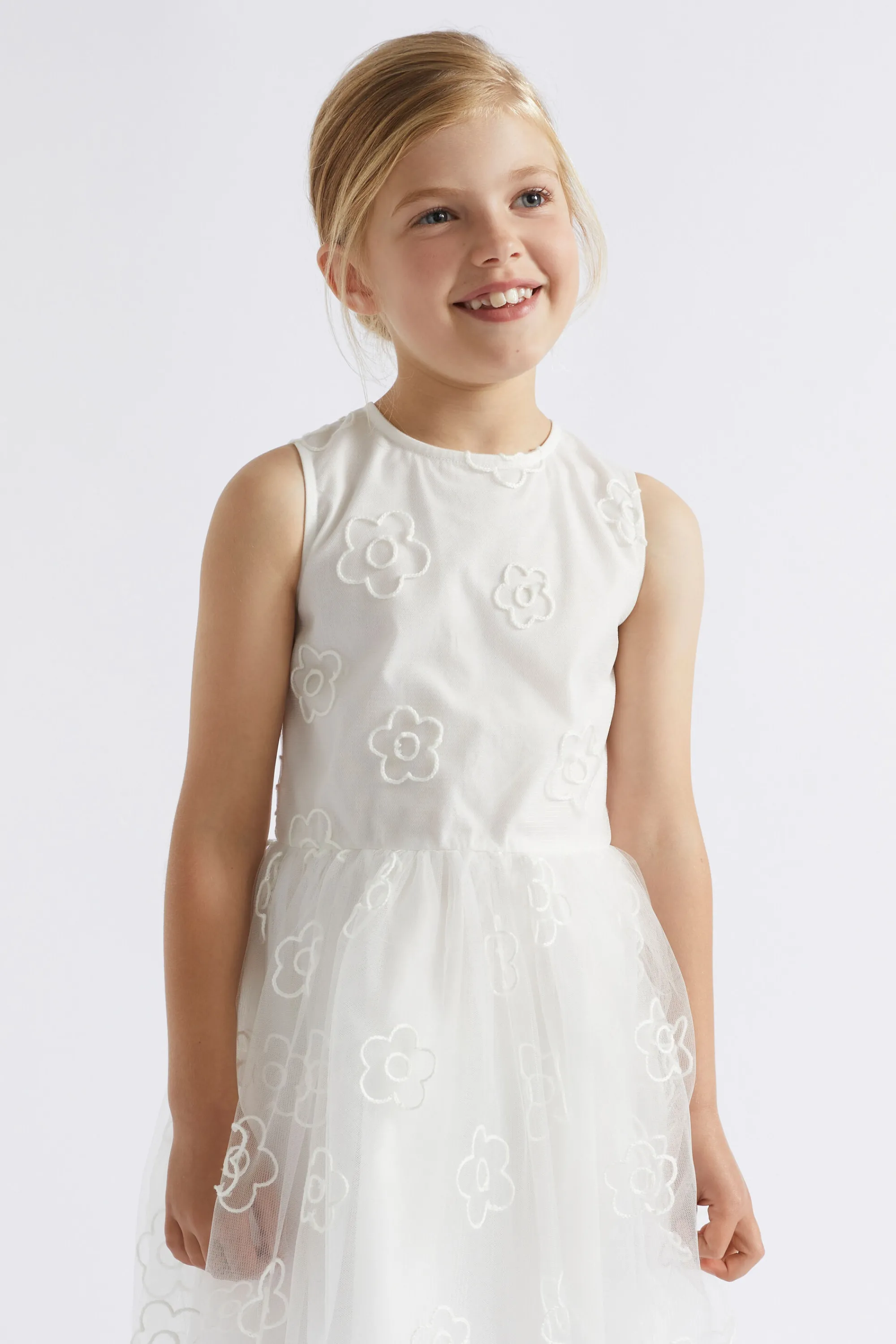 Girl Seed Heritage Dresses-Daisy Embroidered Dress