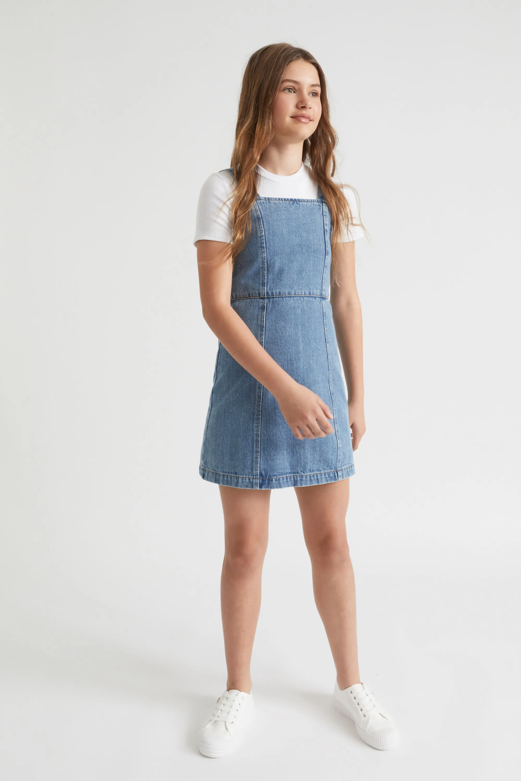 Teen Girl Seed Heritage Denim & Jeans-Denim A-Line Dress