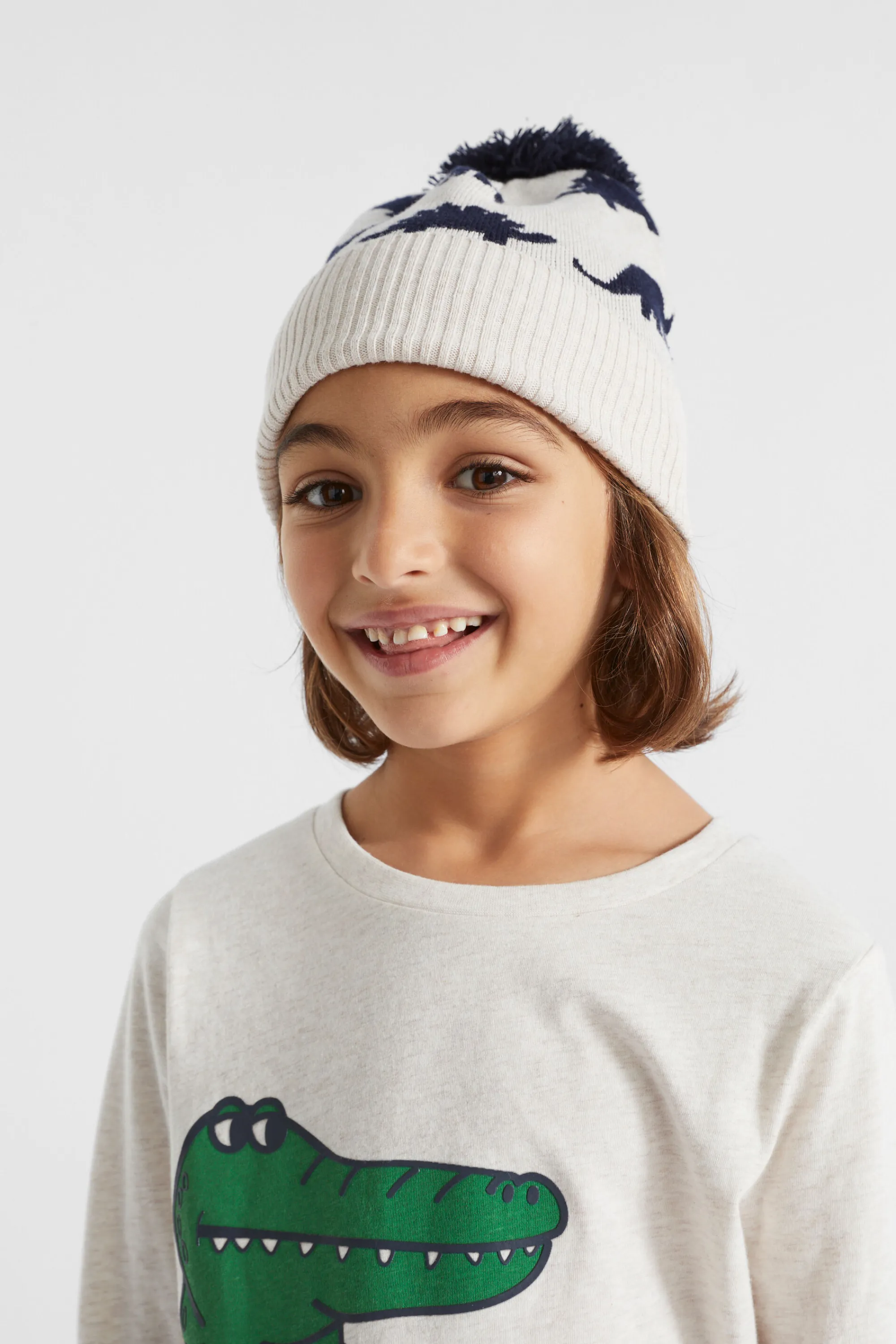 Boy Seed Heritage Hats & Beanies & Caps-Dino Beanie